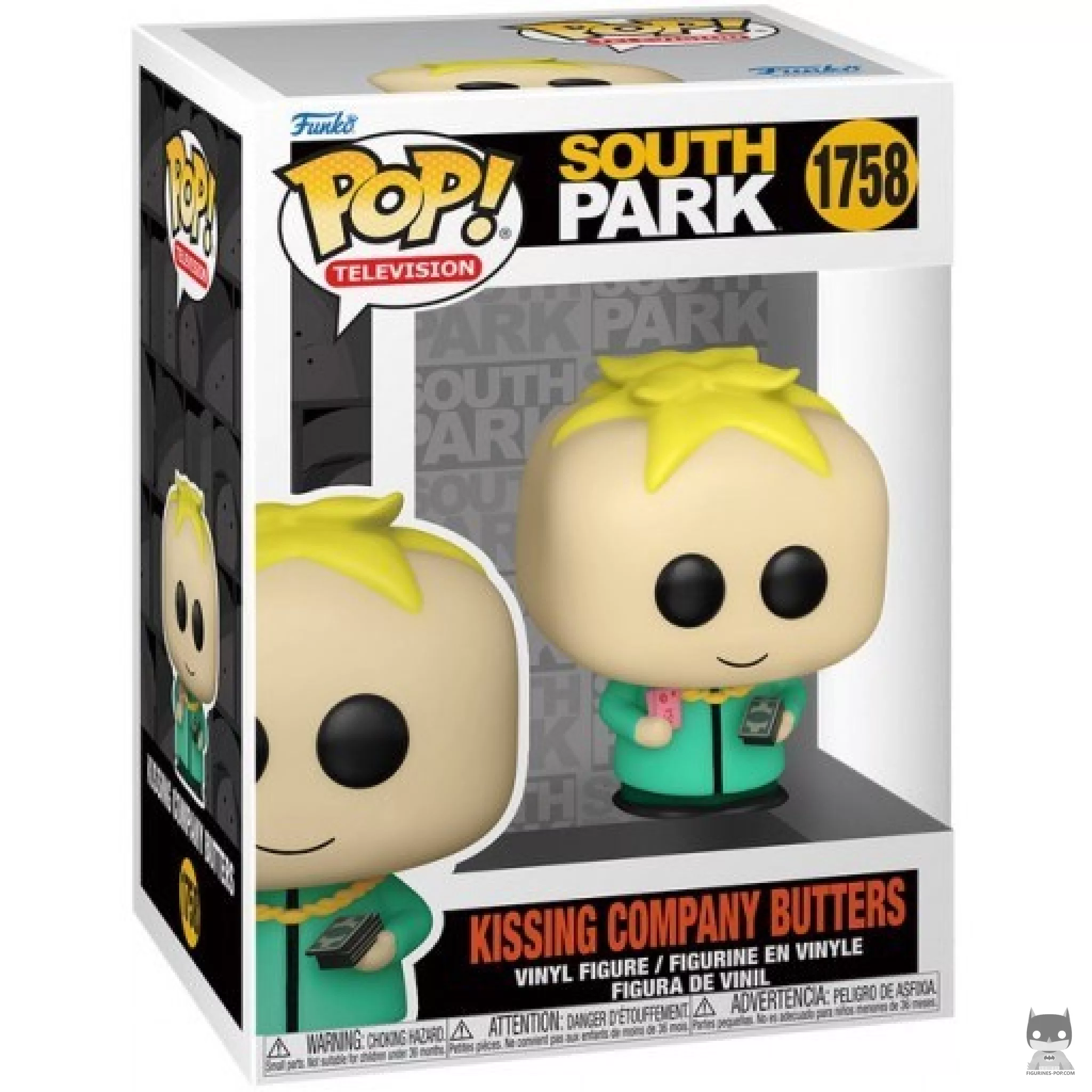 Figura Funko Pop! Butters de Kissing Company en su caja