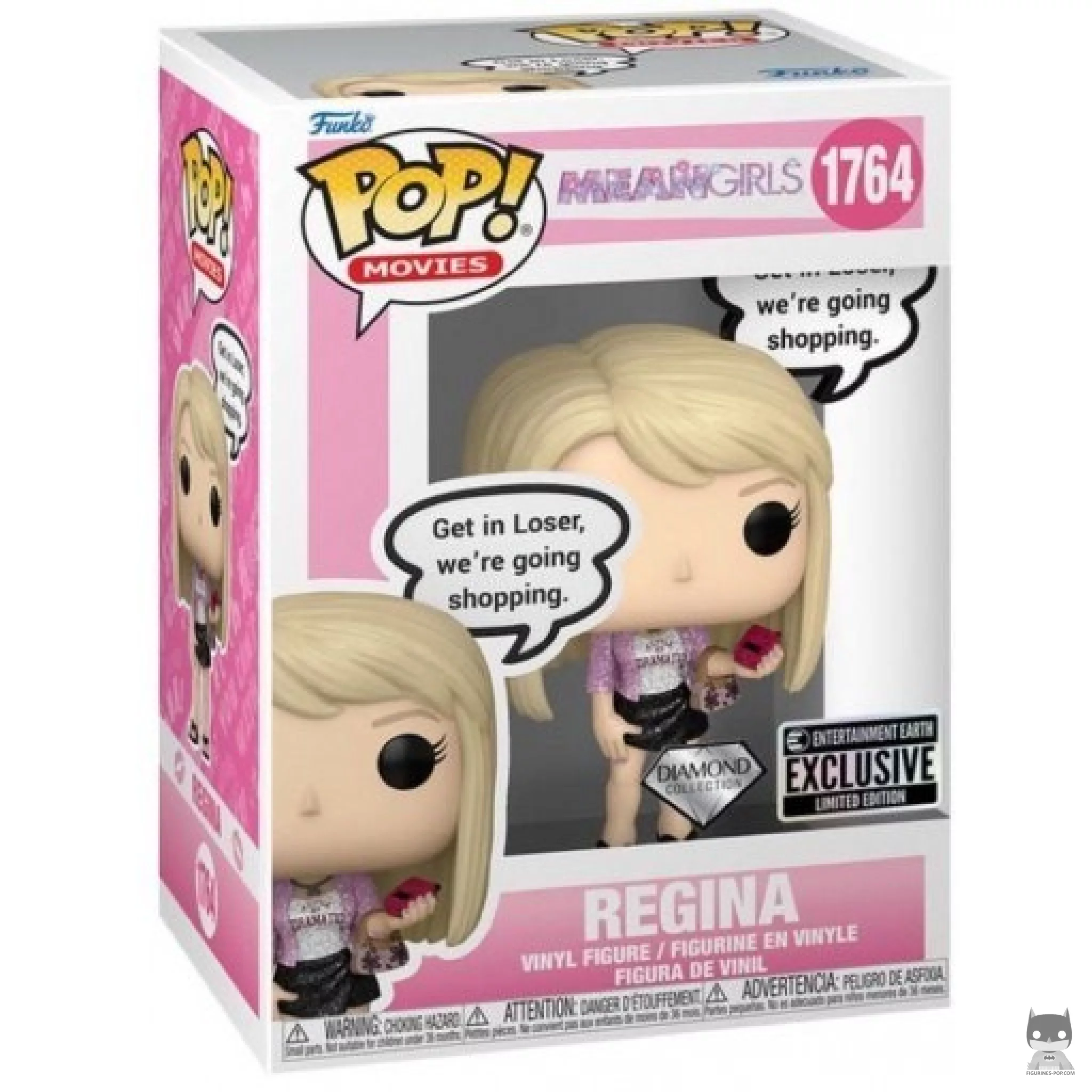 Figura Funko Pop! Regina (Make Fetch Happen) (Purpurina diamante) en su caja