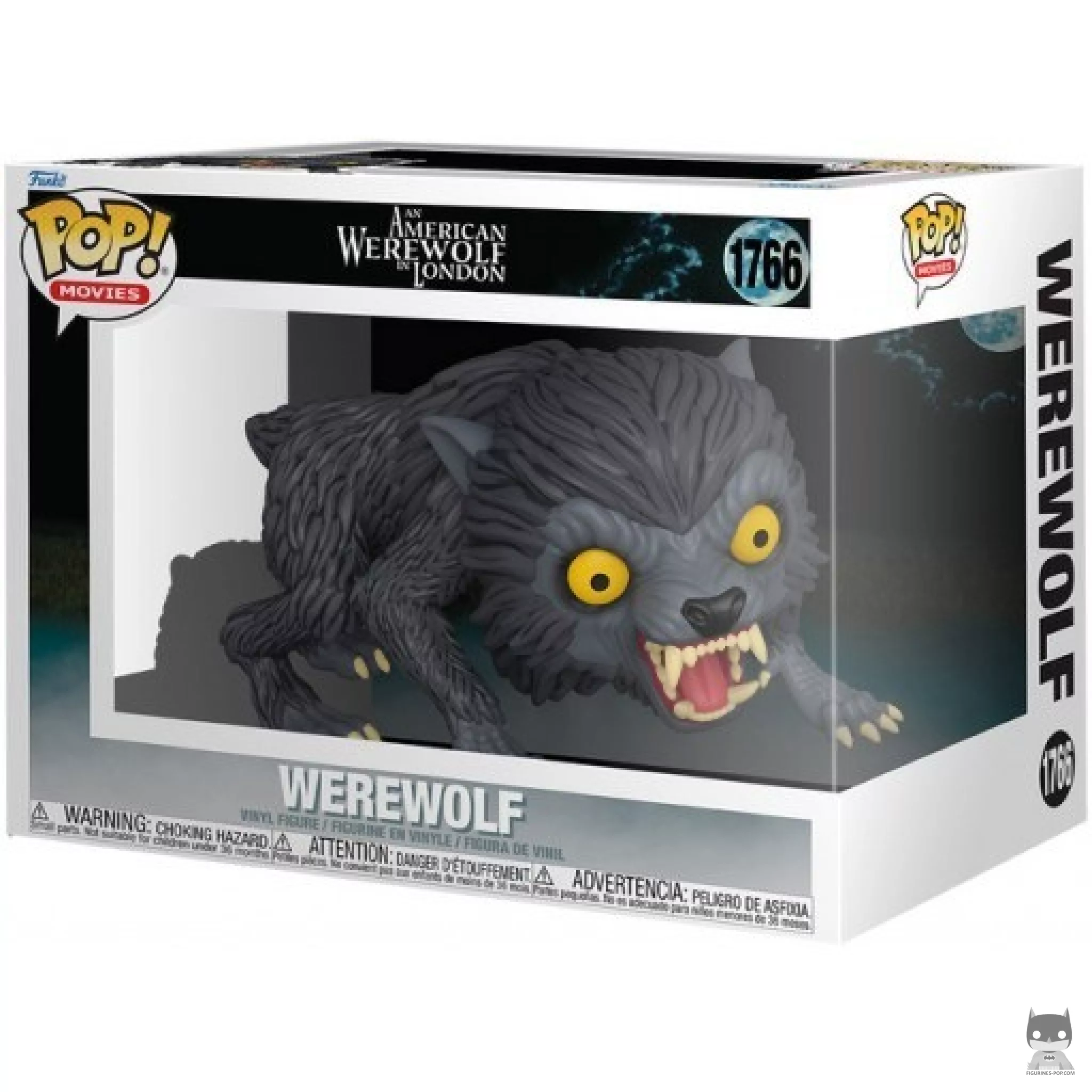 Figura Funko Pop! Hombre lobo (Supersized) en su caja