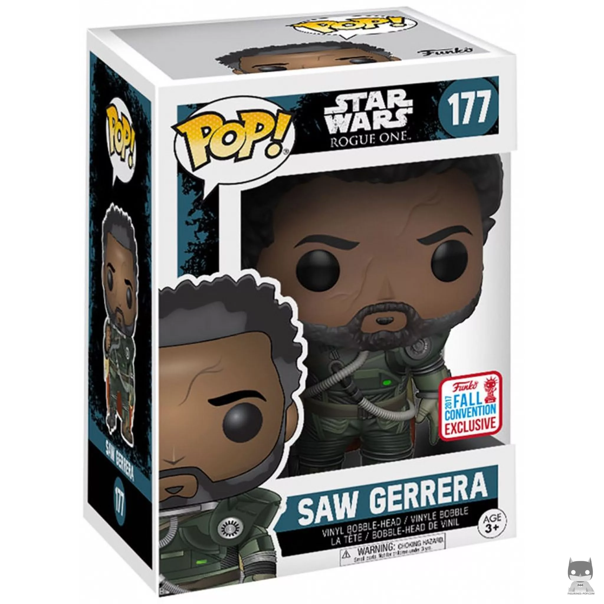 Figura Funko Pop! Saw Gererra en su caja