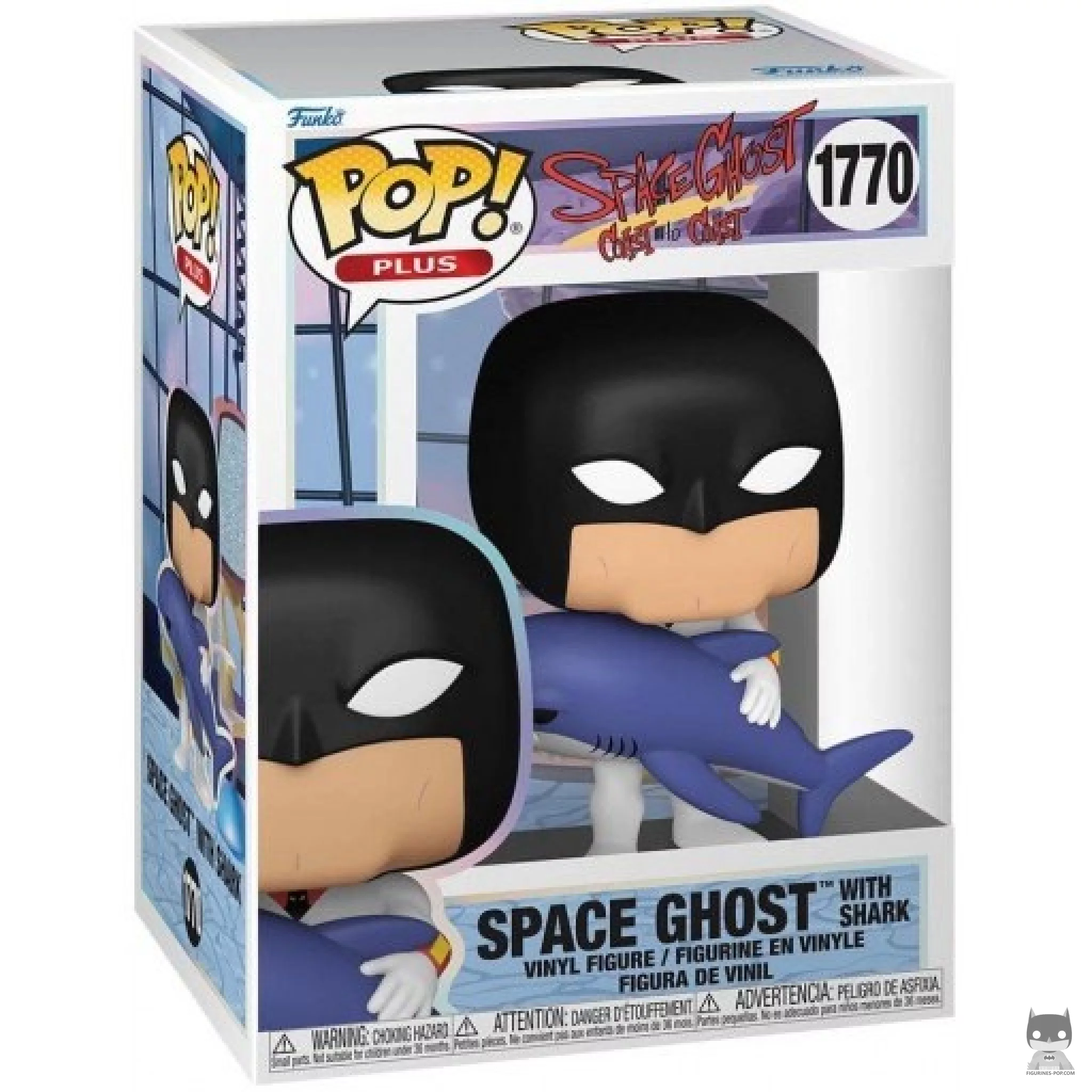 Figura Funko Pop! Space Ghost con tiburón en su caja