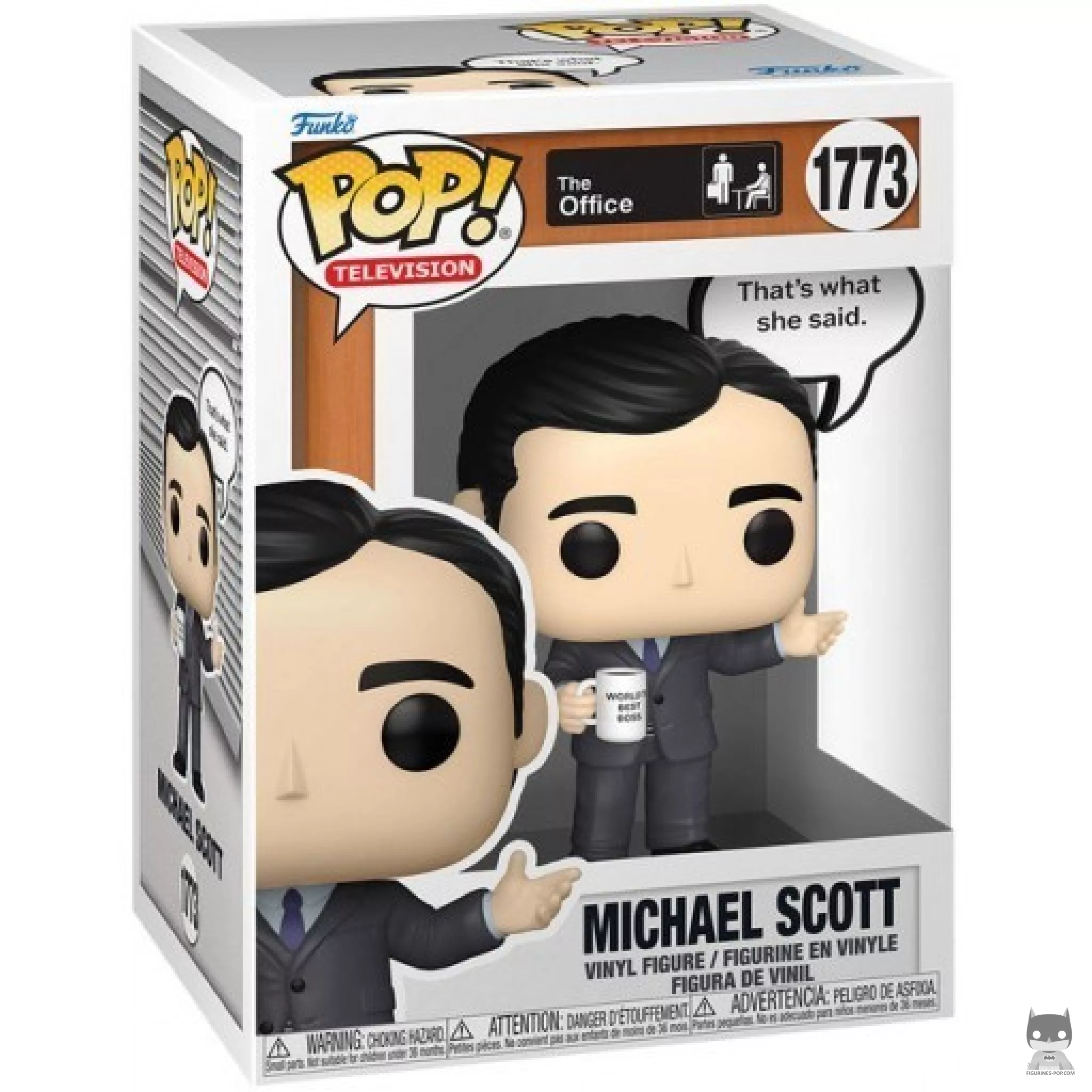 Figura Funko Pop! Michael Scott (Eso es lo que ella dijo.) en su caja