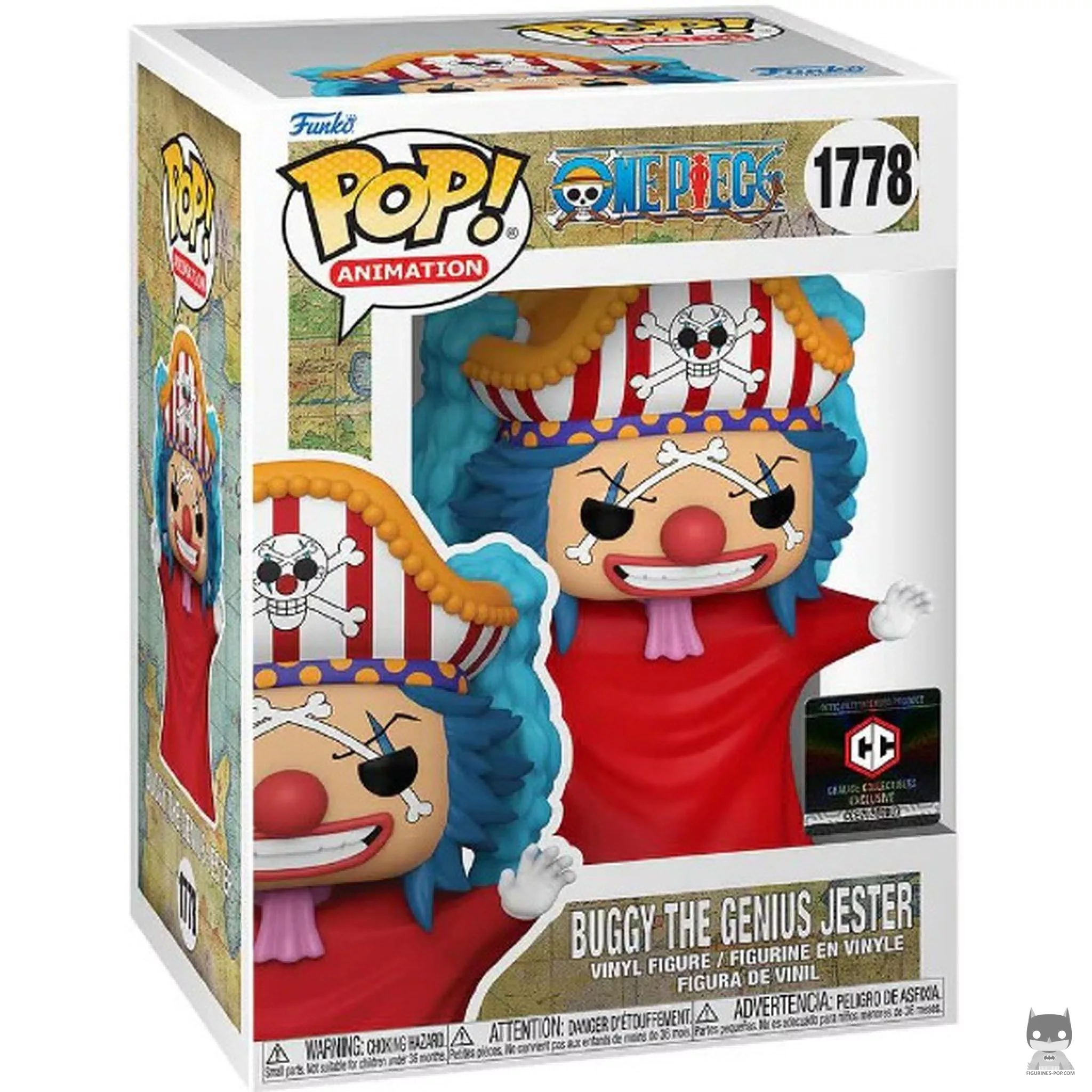 Figura Funko Pop! Buggy el Bufón Genial en su caja