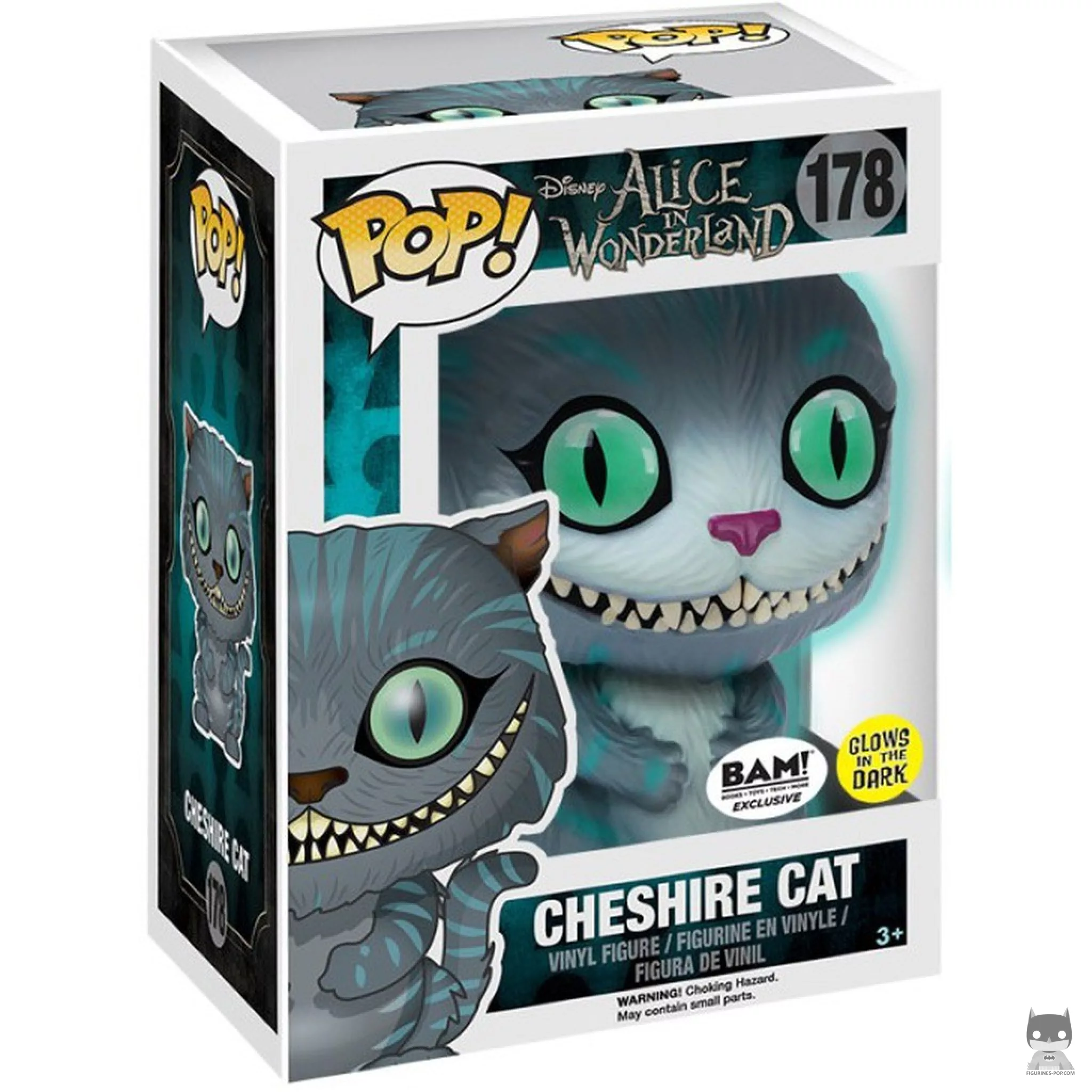 Figura Funko Pop! Gato de Cheshire en su caja