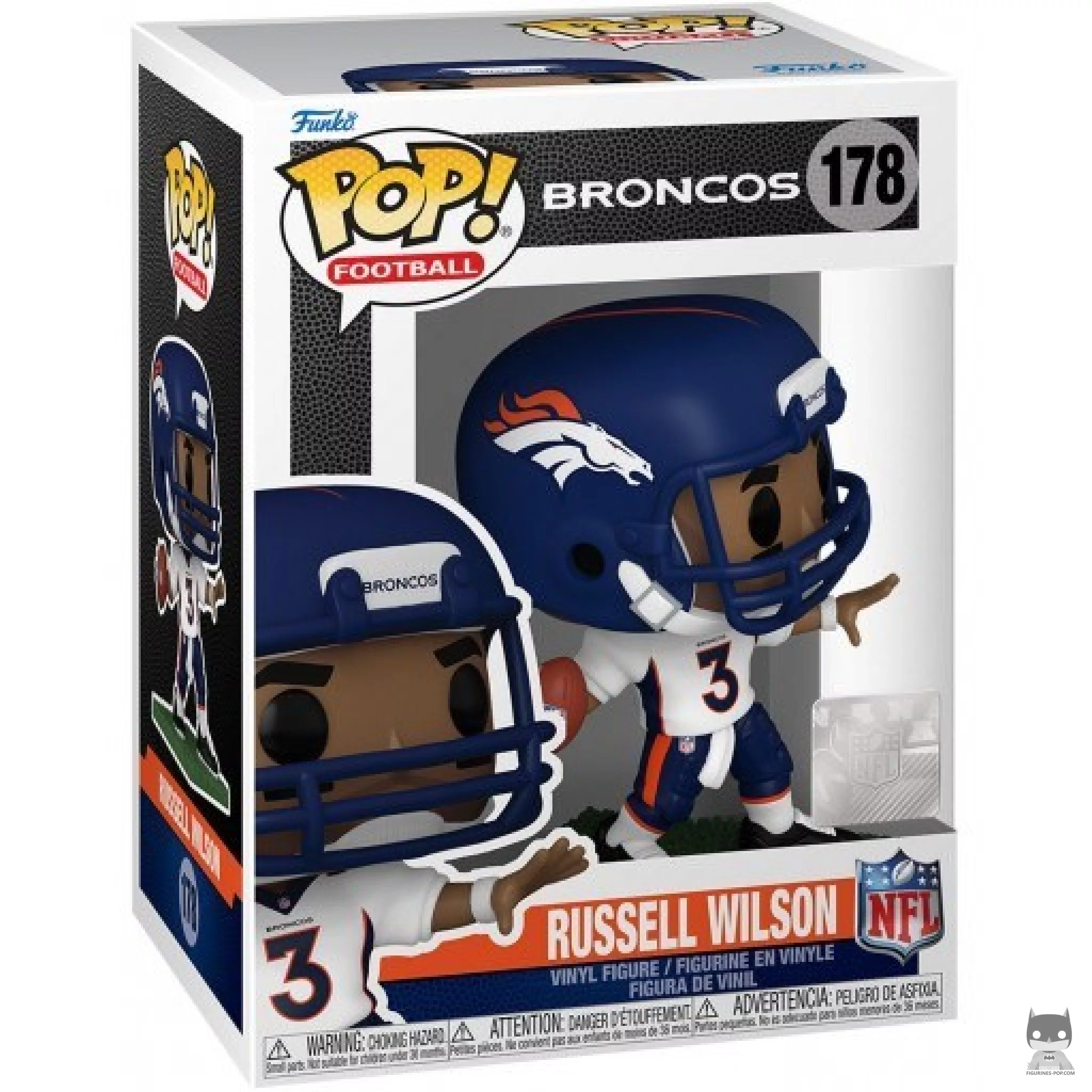 Figura Funko Pop! Russell Wilson en su caja