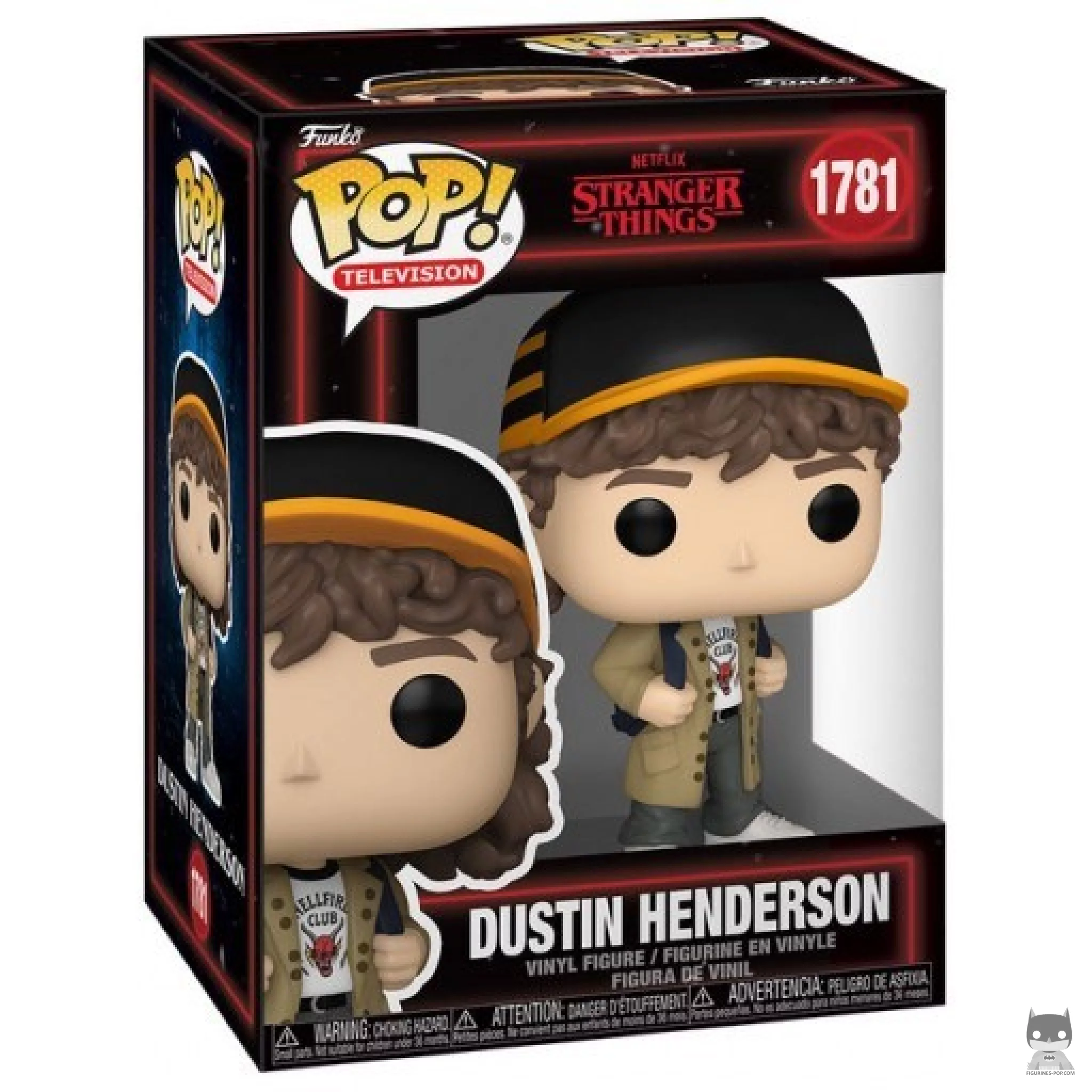 Figura Funko Pop! Dustin Henderson en su caja