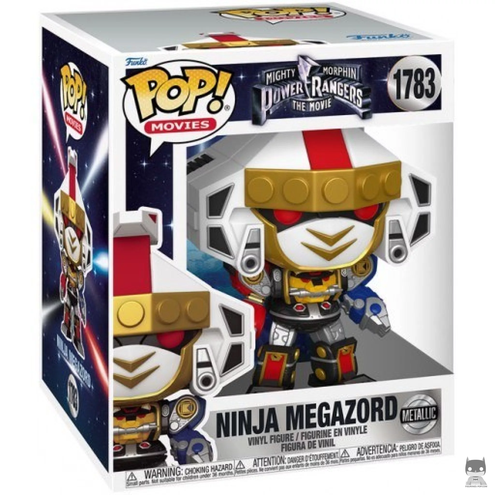 Figura Funko Pop! Megazord Ninja (Supersized & Metalizado) en su caja