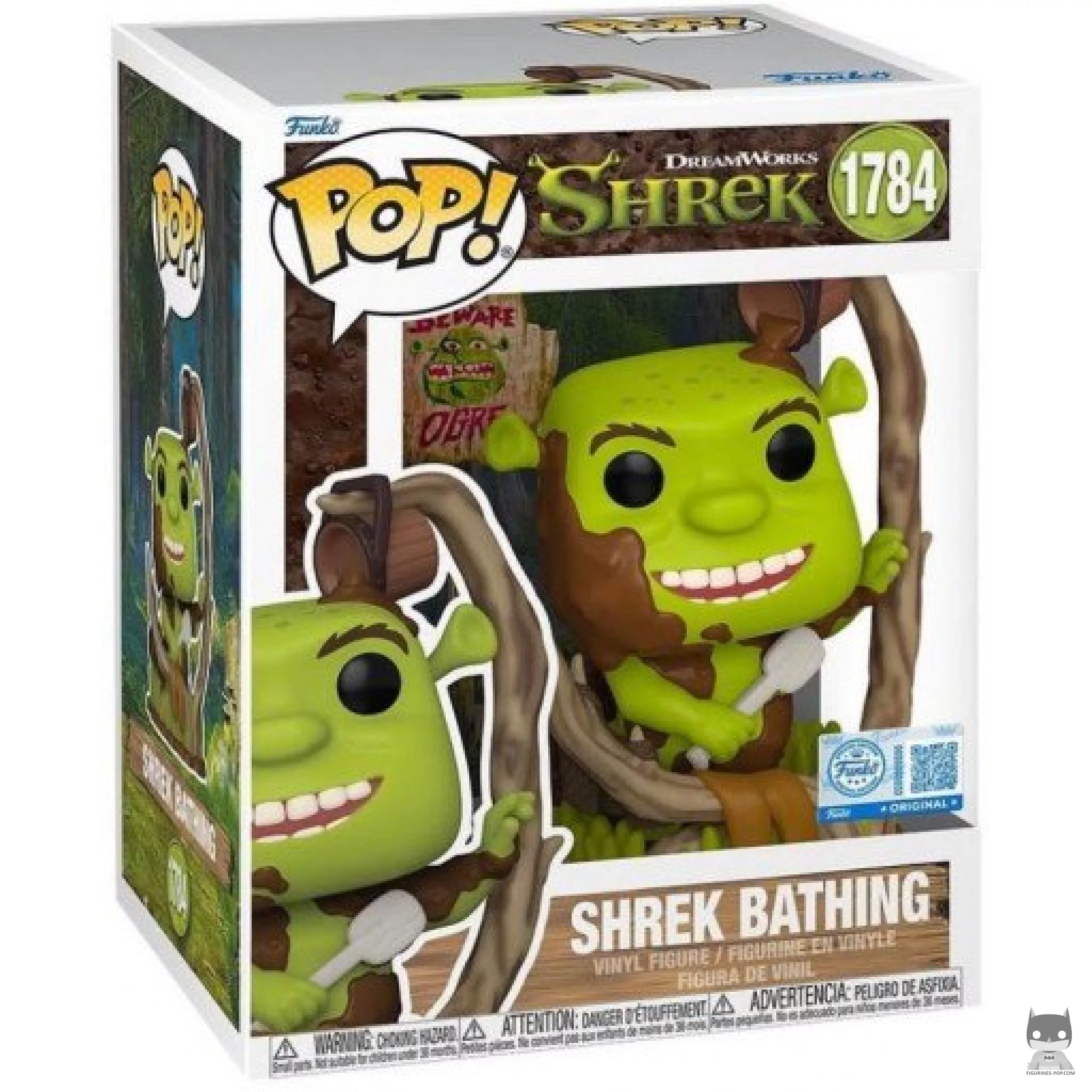 Figura Funko Pop! Shrek bañándose en su caja