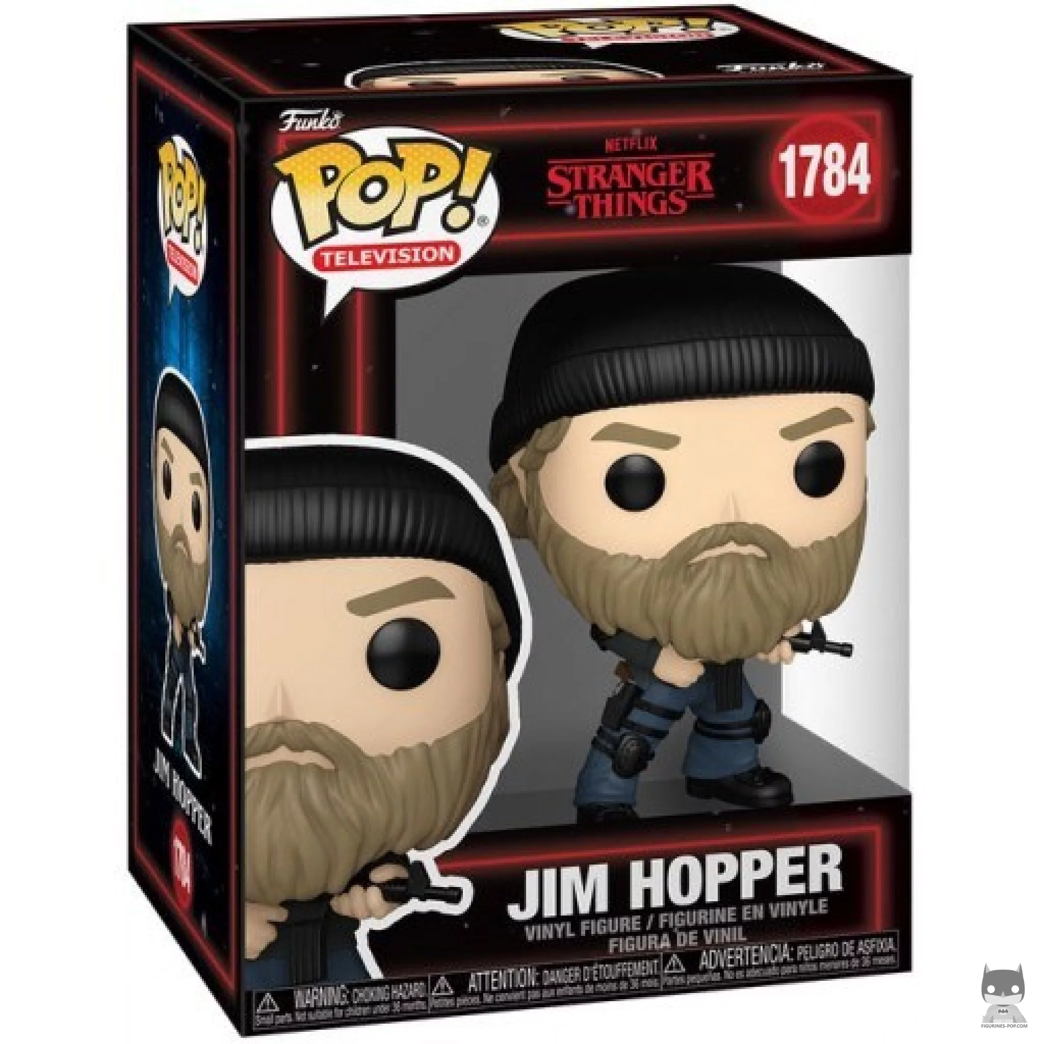 Figura Funko Pop! Jim Hopper en su caja