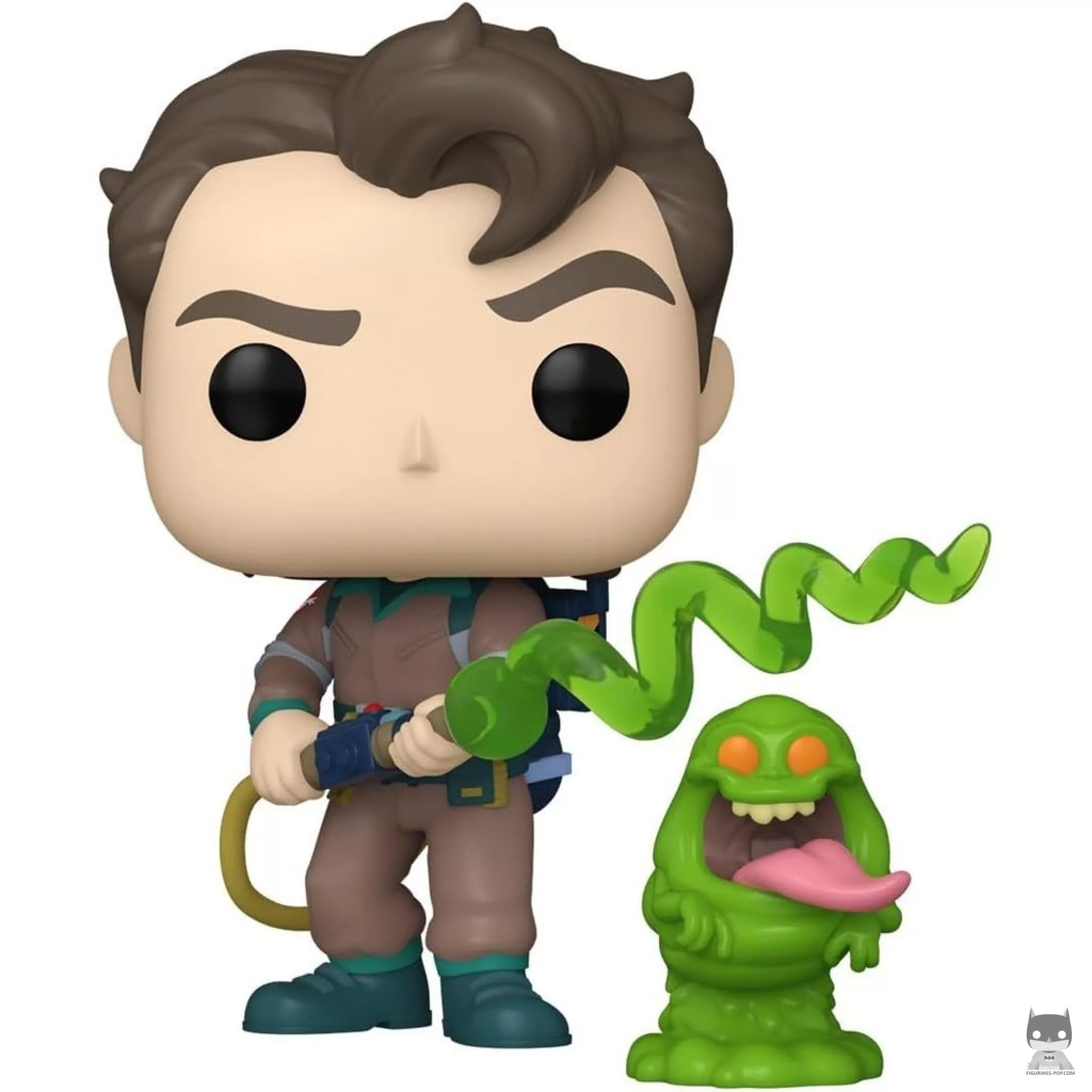 Figura Funko Pop! Peter Venkman & Moquete (Los auténticos Cazafantasmas)