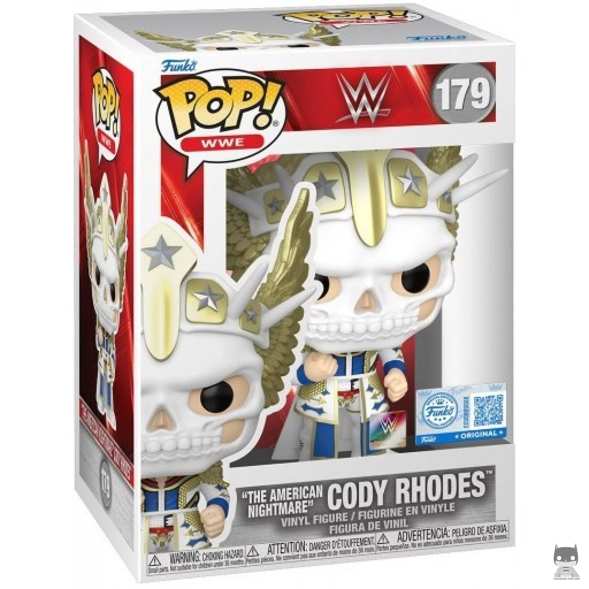 Figura Funko Pop! "The American Nightmare" Cody Rhodes (Con máscara) en su caja