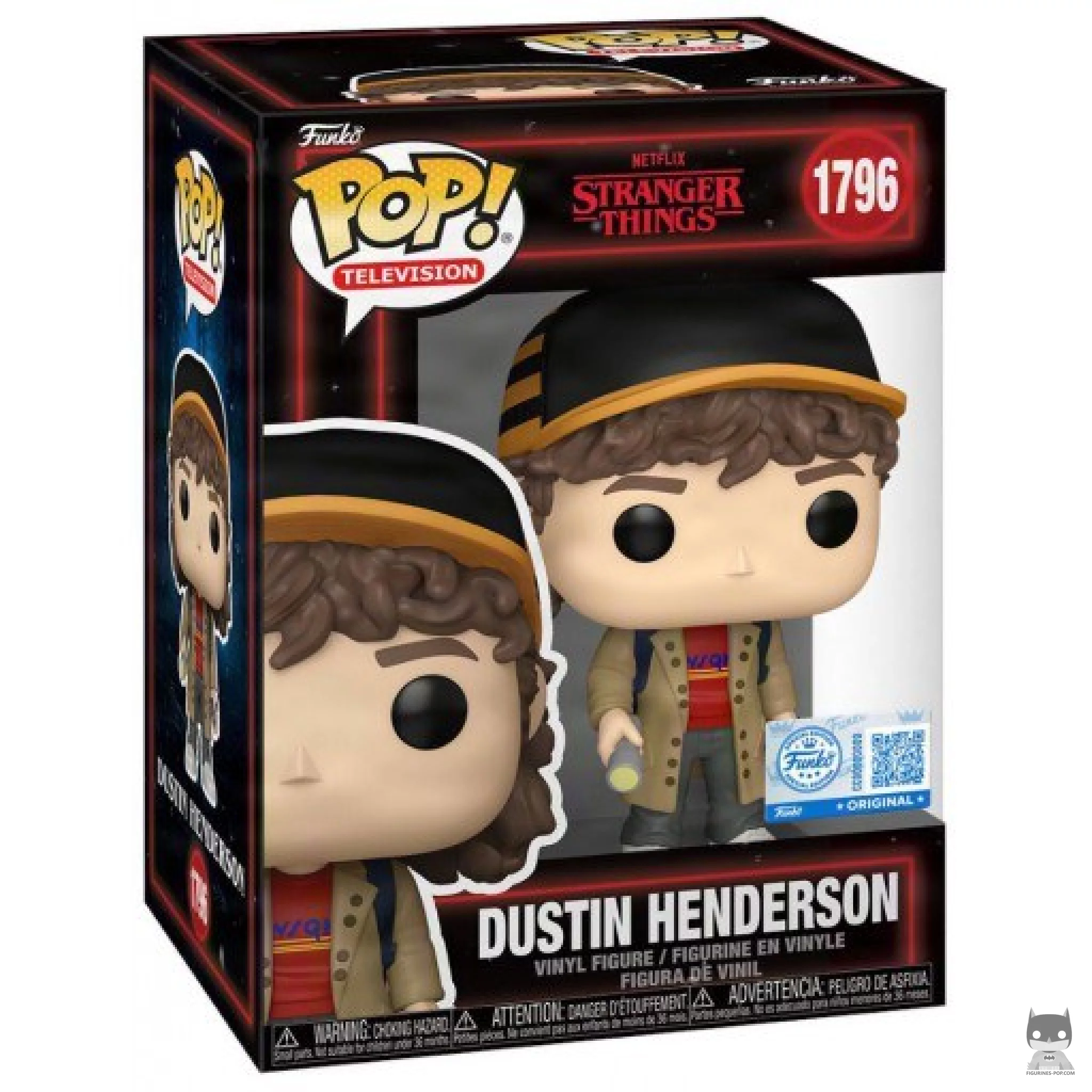 Figura Funko Pop! Dustin Henderson en su caja