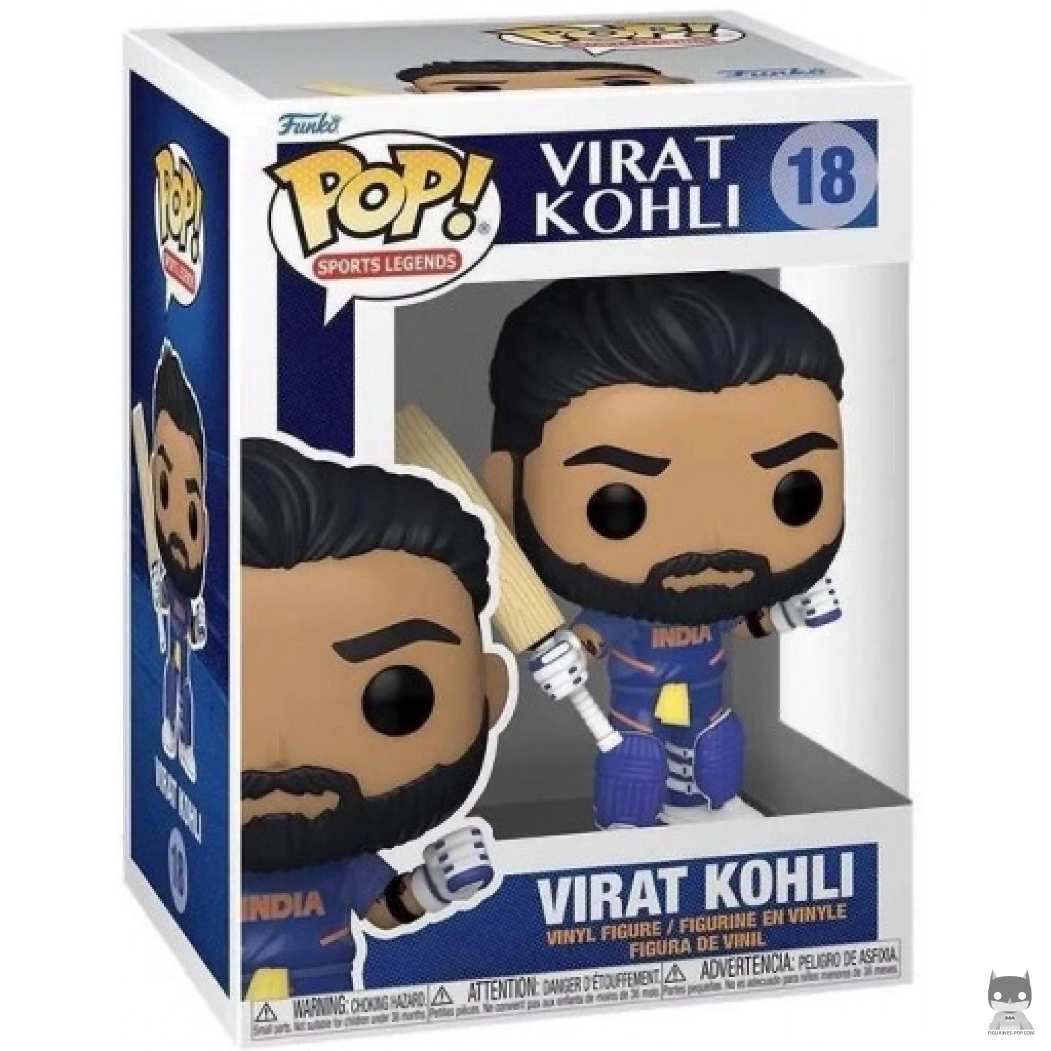 Figura Funko Pop! Virat Kohli en su caja