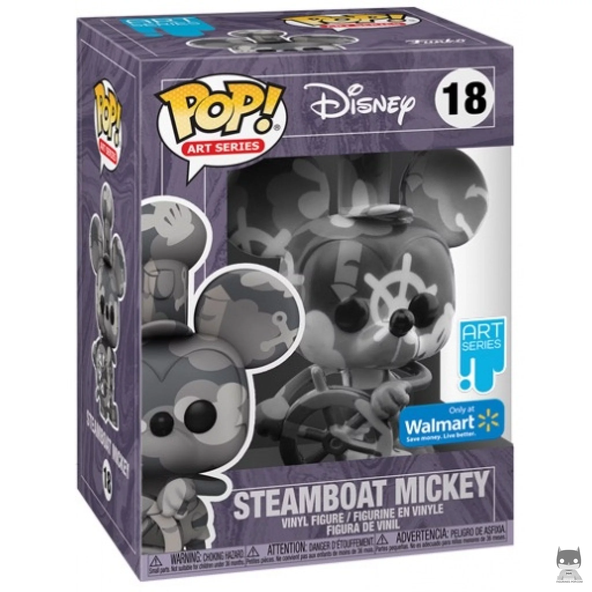 Figura Funko Pop! Steamboat Mickey en su caja