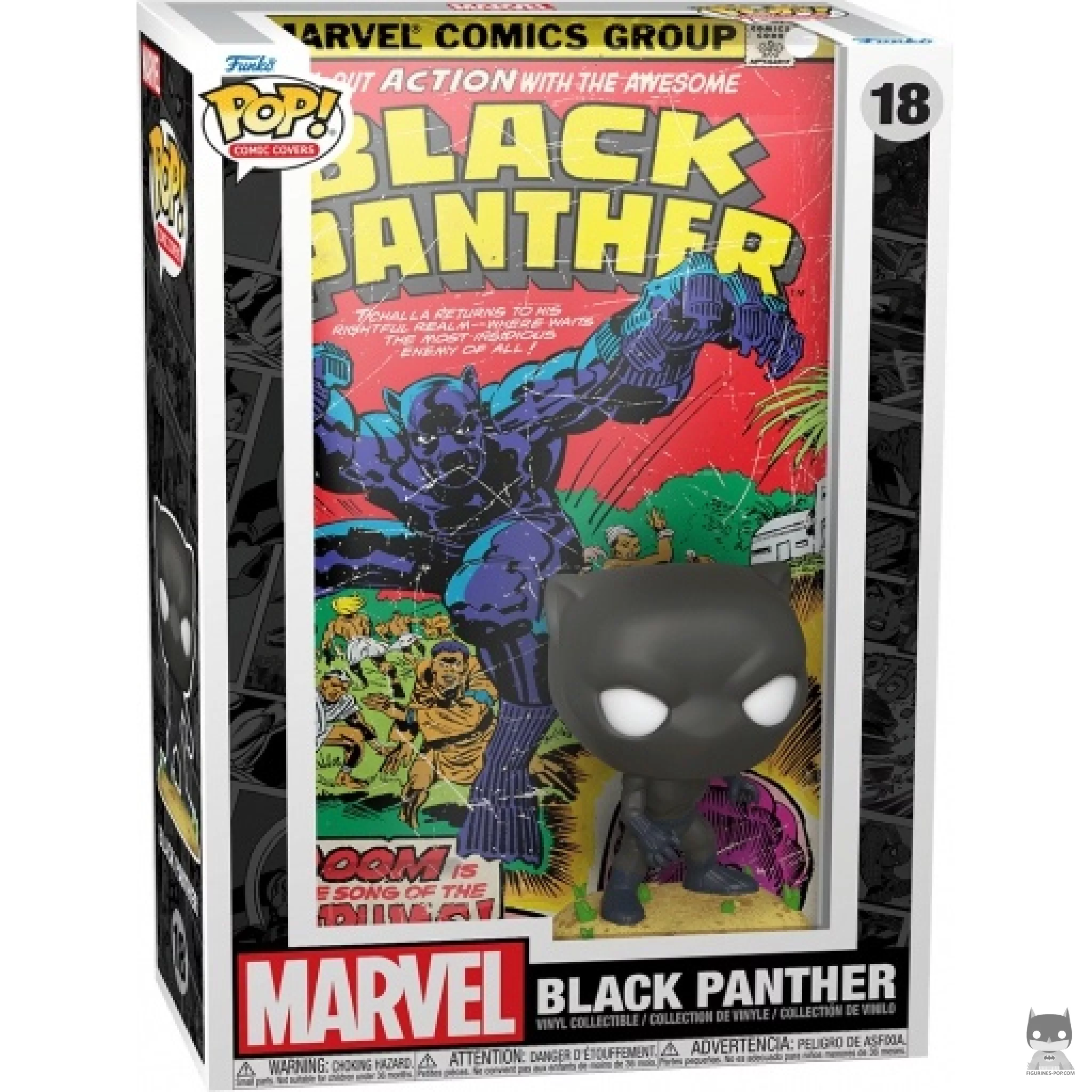 Figura Funko Pop! Black Panther en su caja