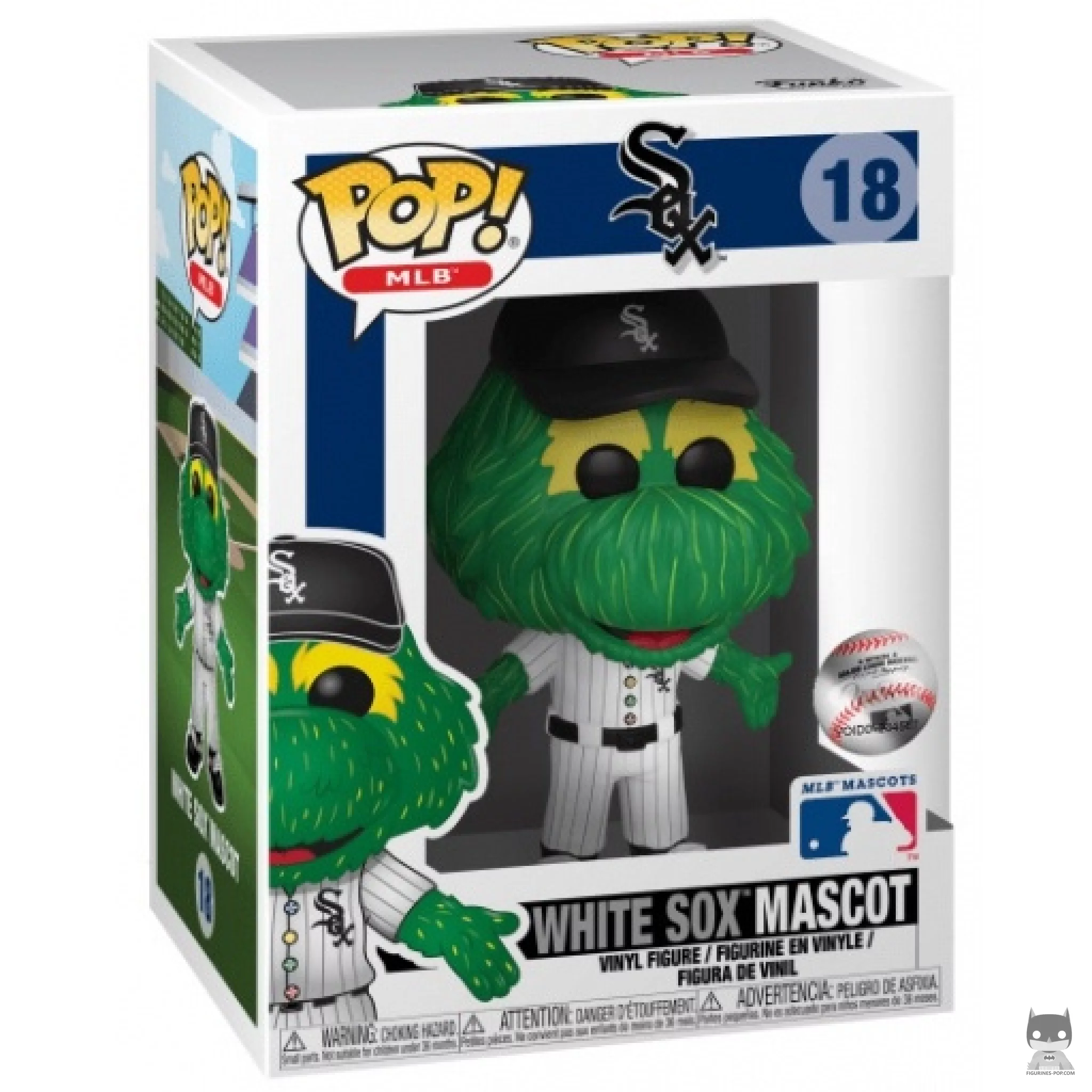 Figura Funko Pop! Mascota de los White Sox en su caja