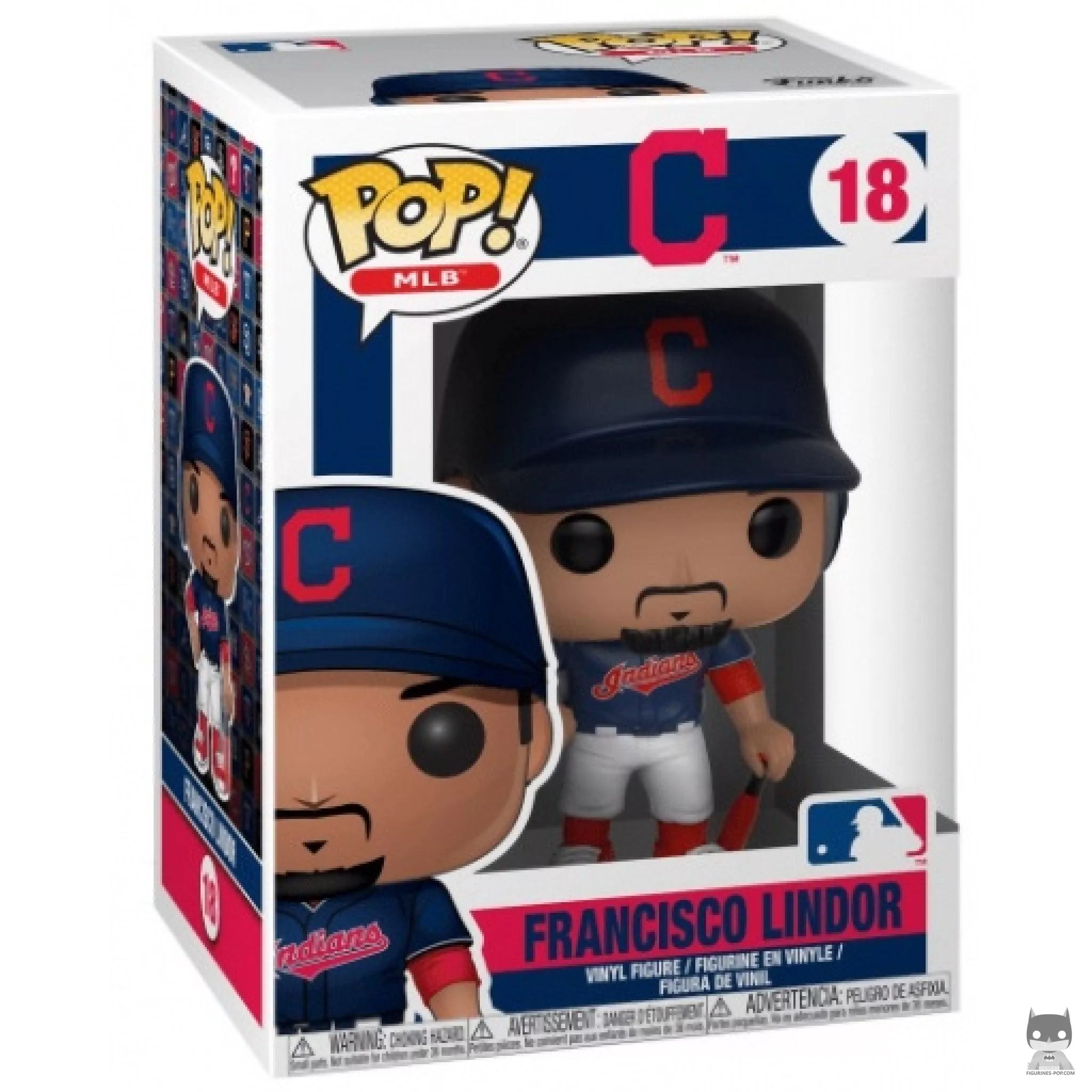 Figura Funko Pop! Francisco Lindor en su caja