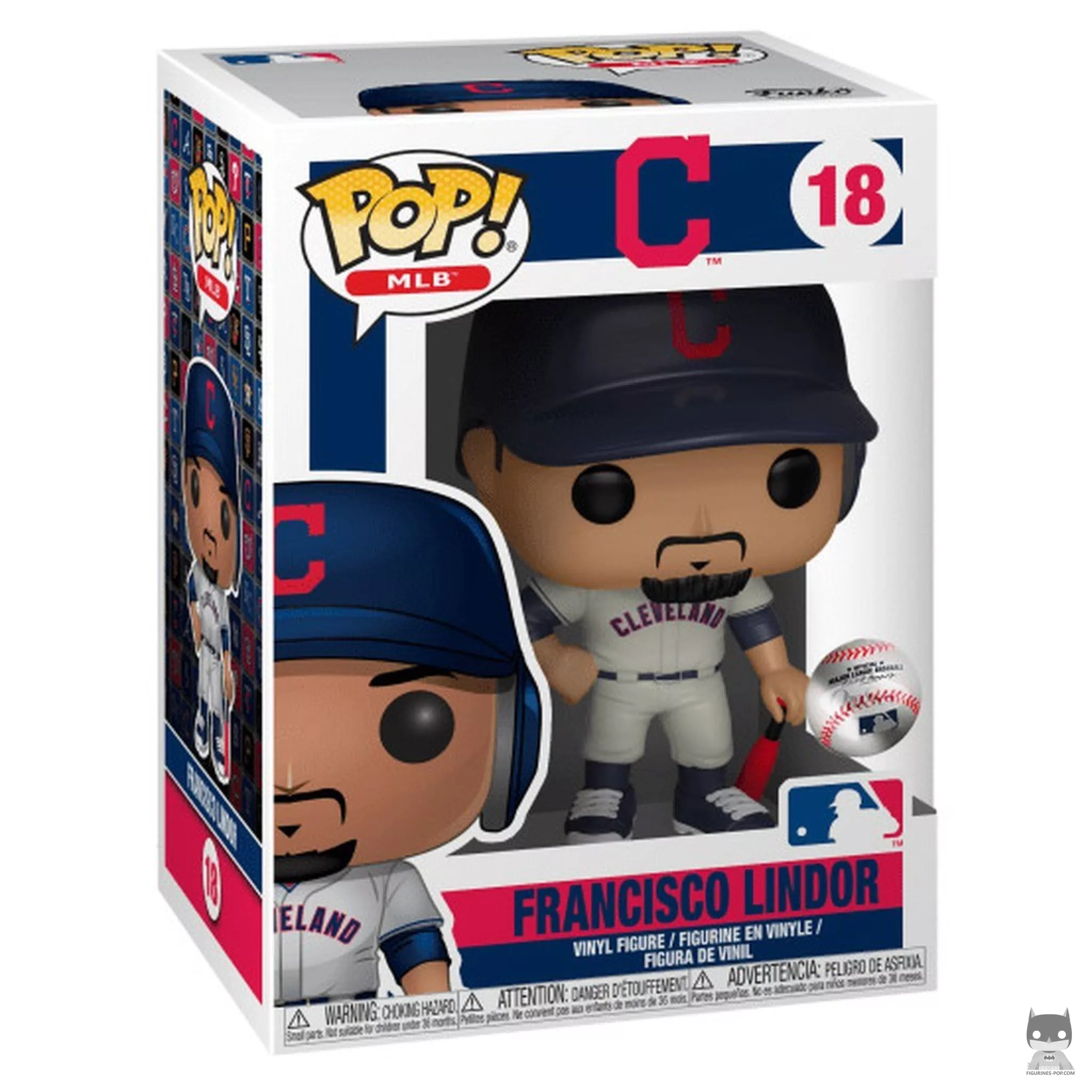 Figura Funko Pop! Francisco Lindor en su caja