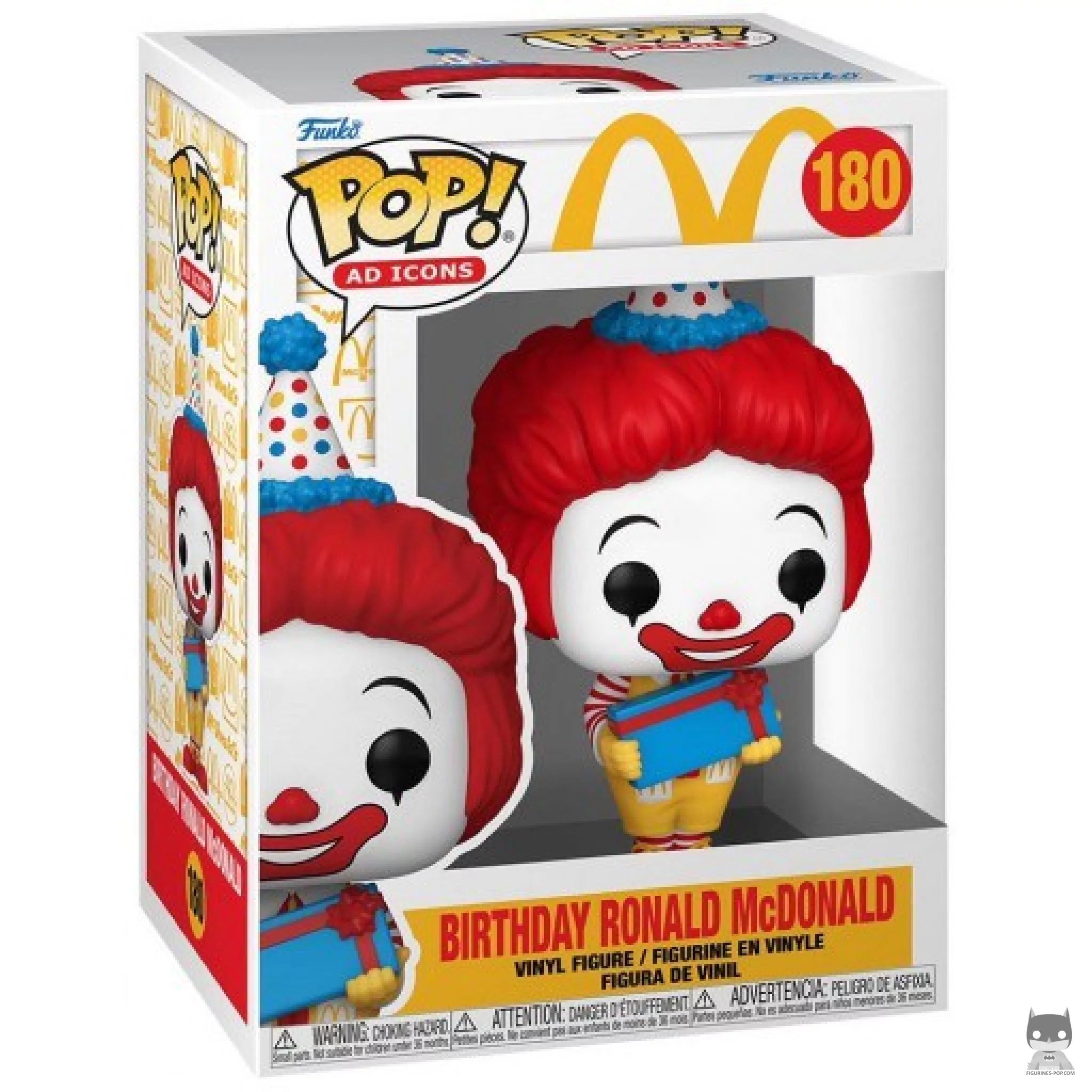 Figura Funko Pop! Ronald McDonald de cumpleaños en su caja
