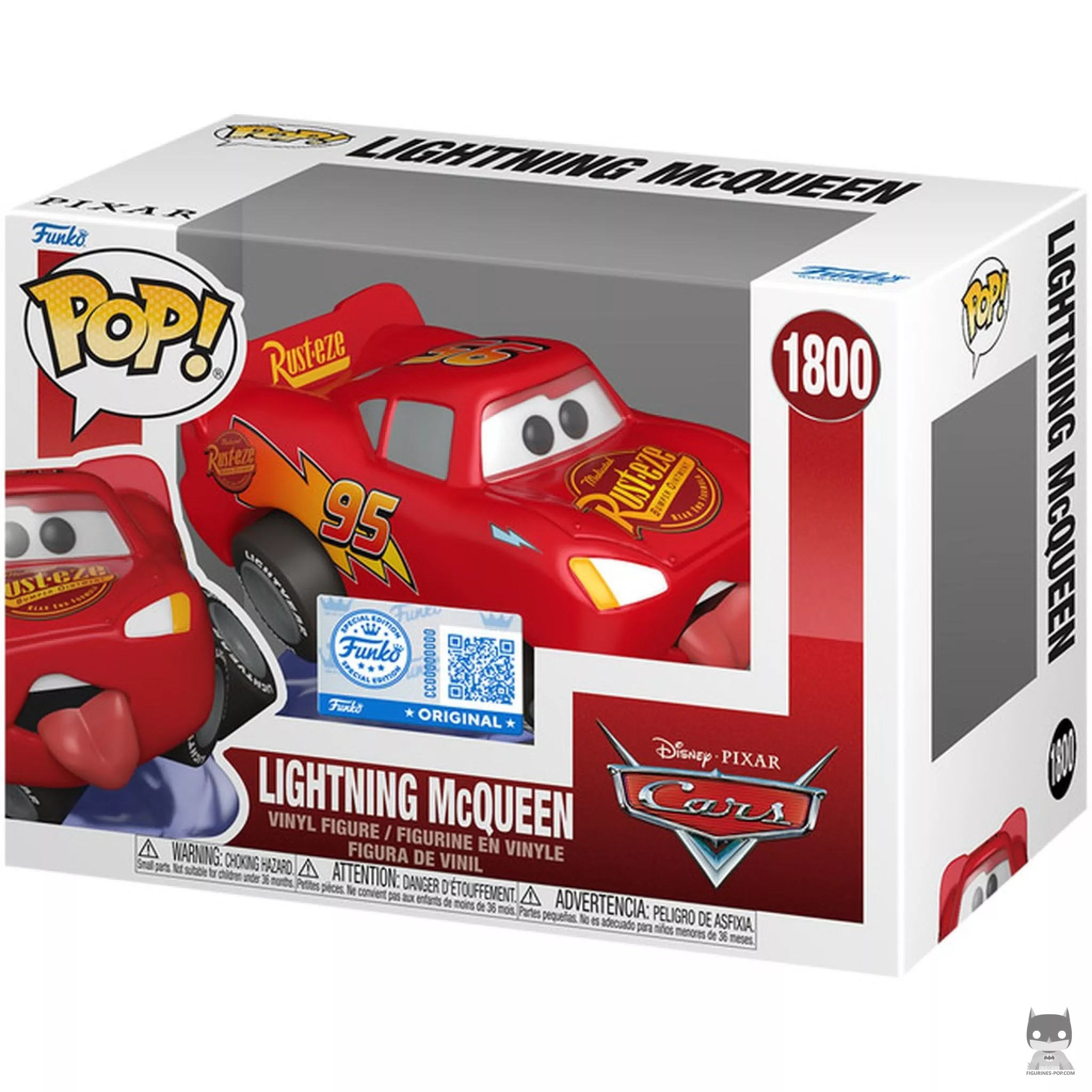 Figura Funko Pop! Rayo McQueen (Saltando) en su caja