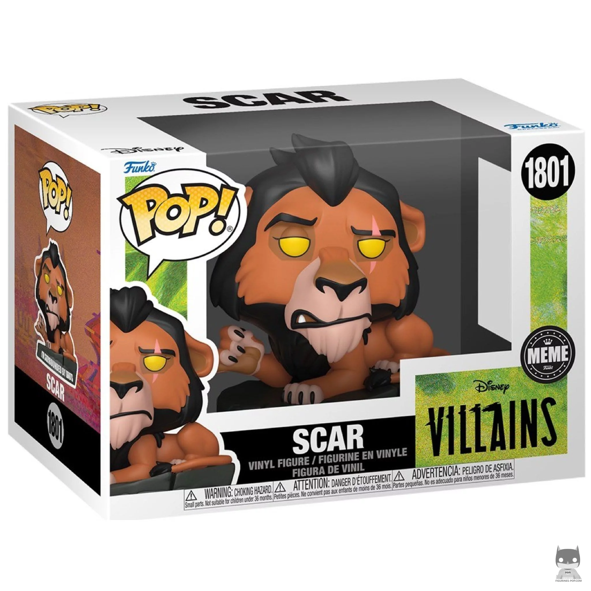 Figura Funko Pop! Scar (Meme) "Estoy rodeado de idiotas" en su caja