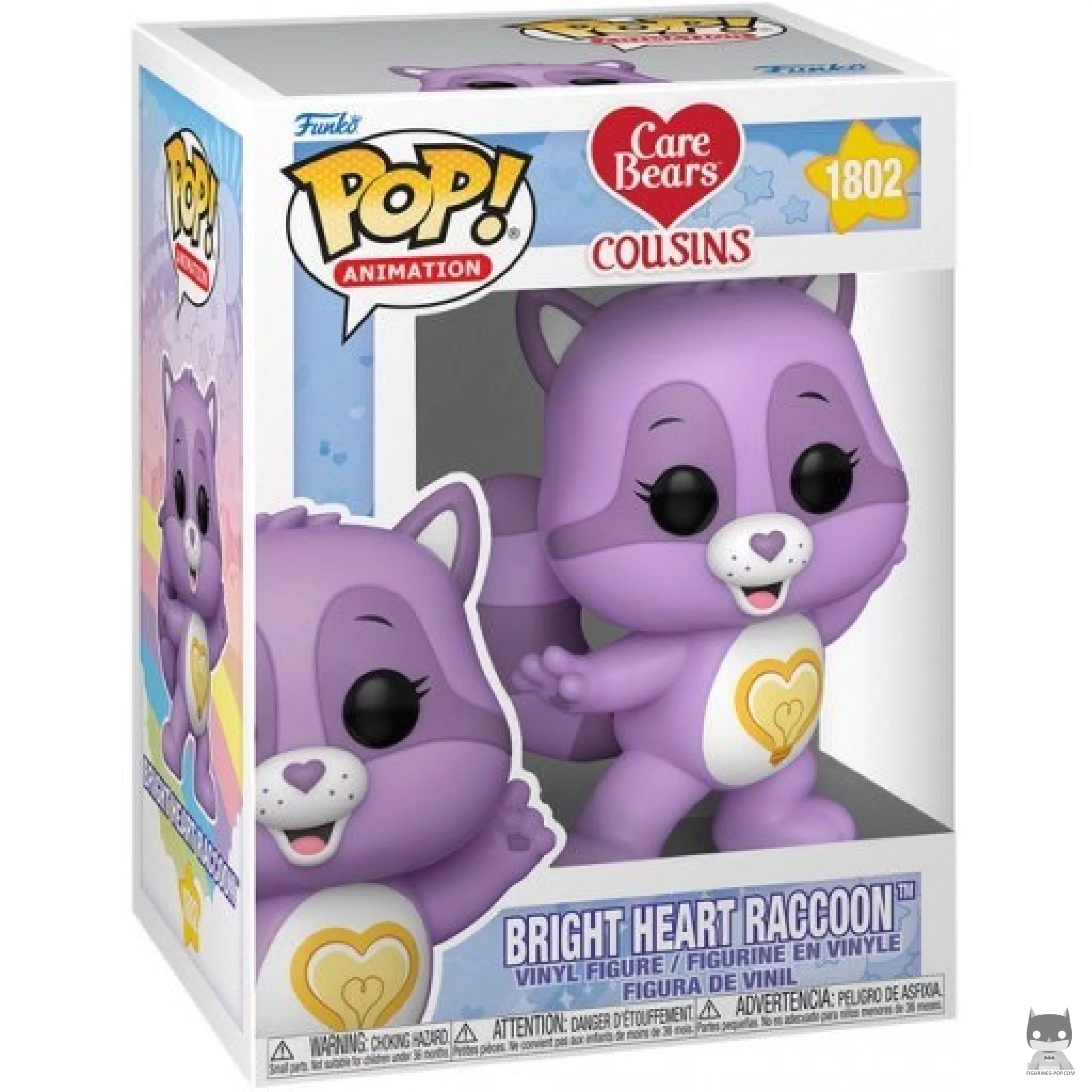 Figura Funko Pop! Bright Heart Mapache en su caja