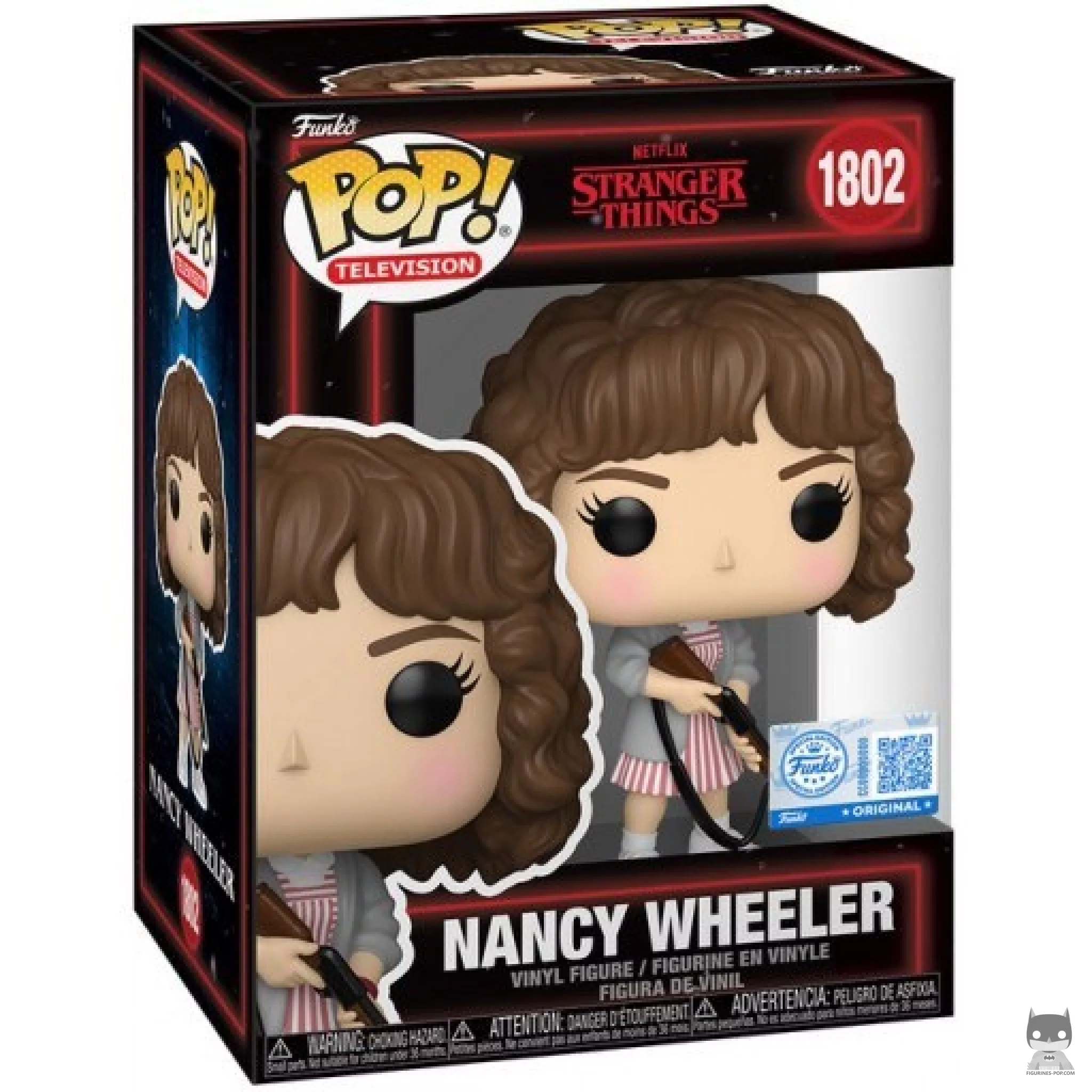 Figura Funko Pop! Nancy Wheeler con escopeta en su caja
