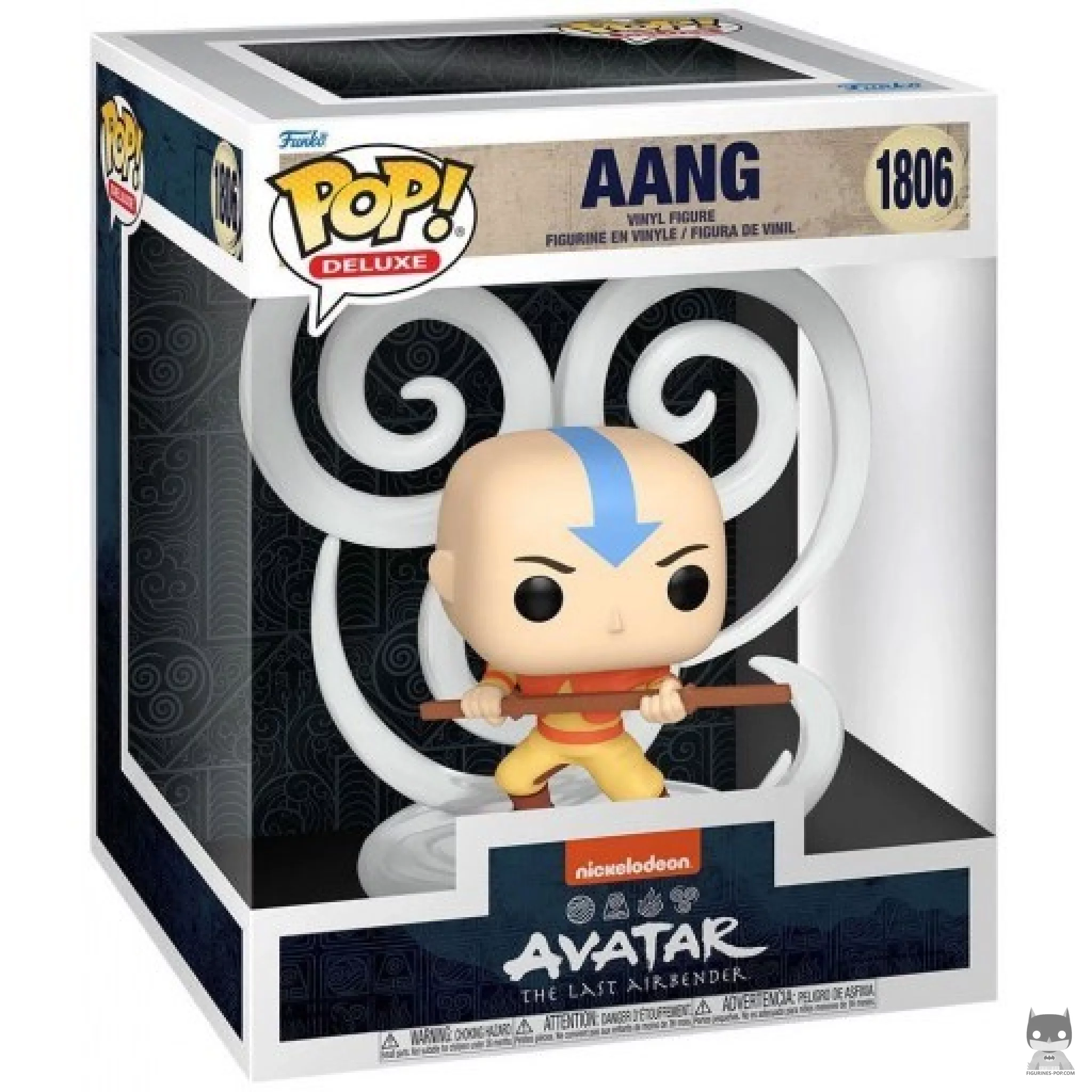 Figura Funko Pop! Aang (Aire control) en su caja