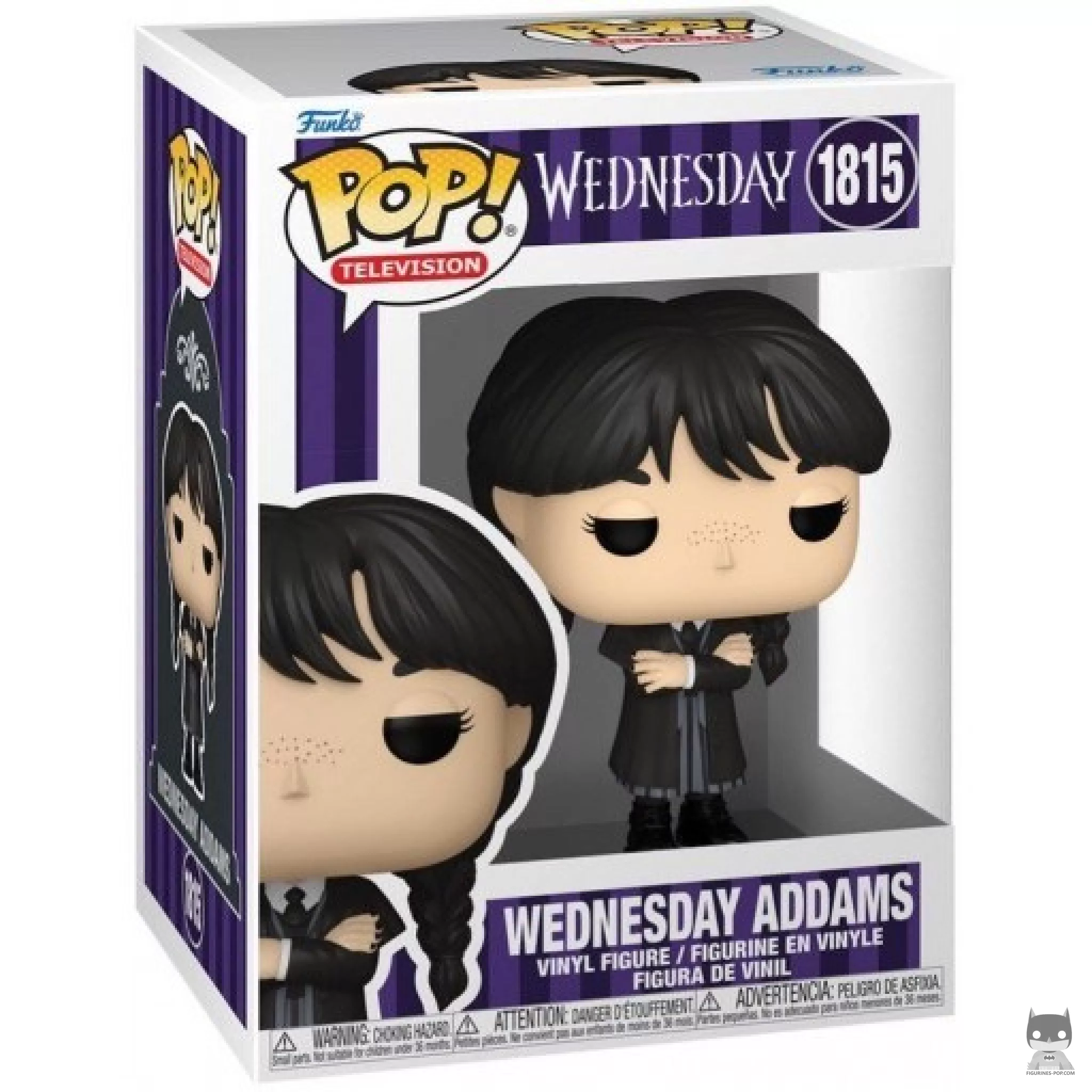 Figura Funko Pop! Miércoles Addams en su caja