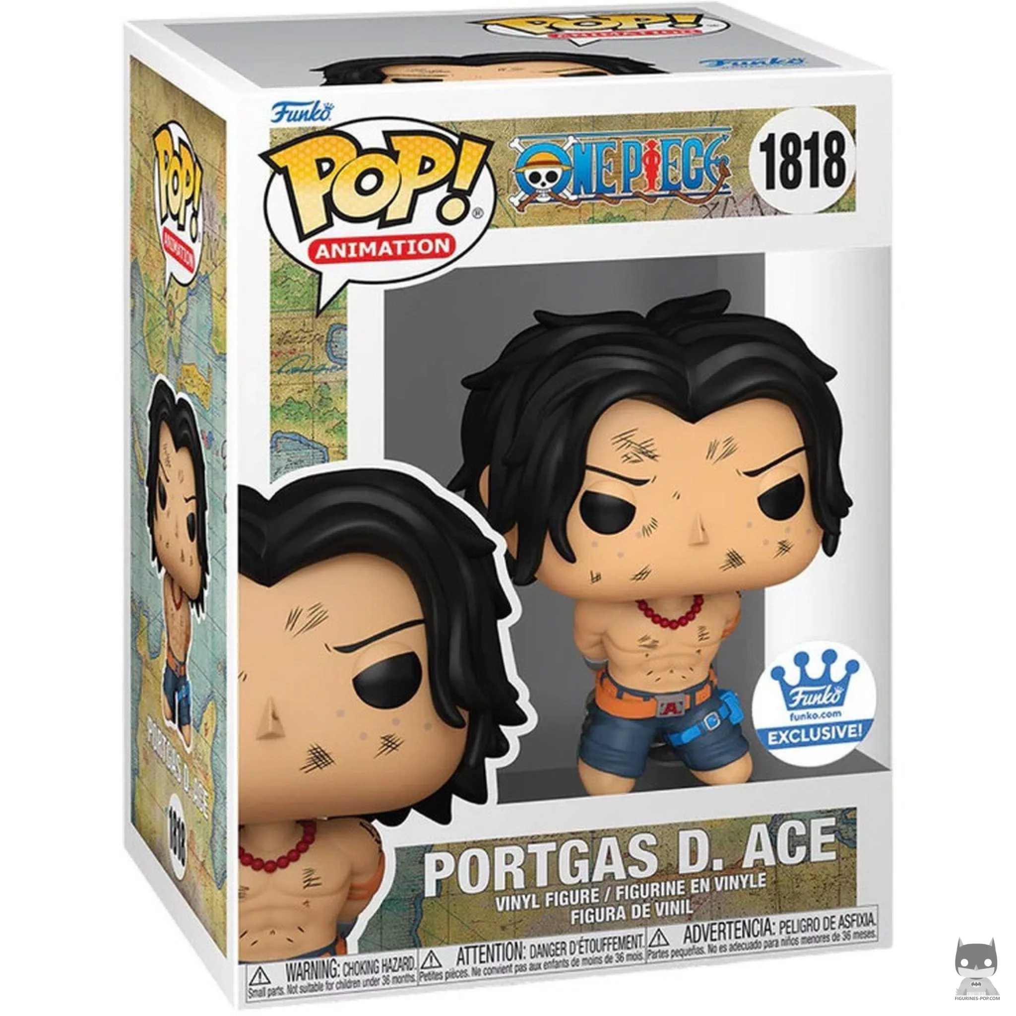 Figura Funko Pop! Portgas D. Ace (Ejecución) en su caja