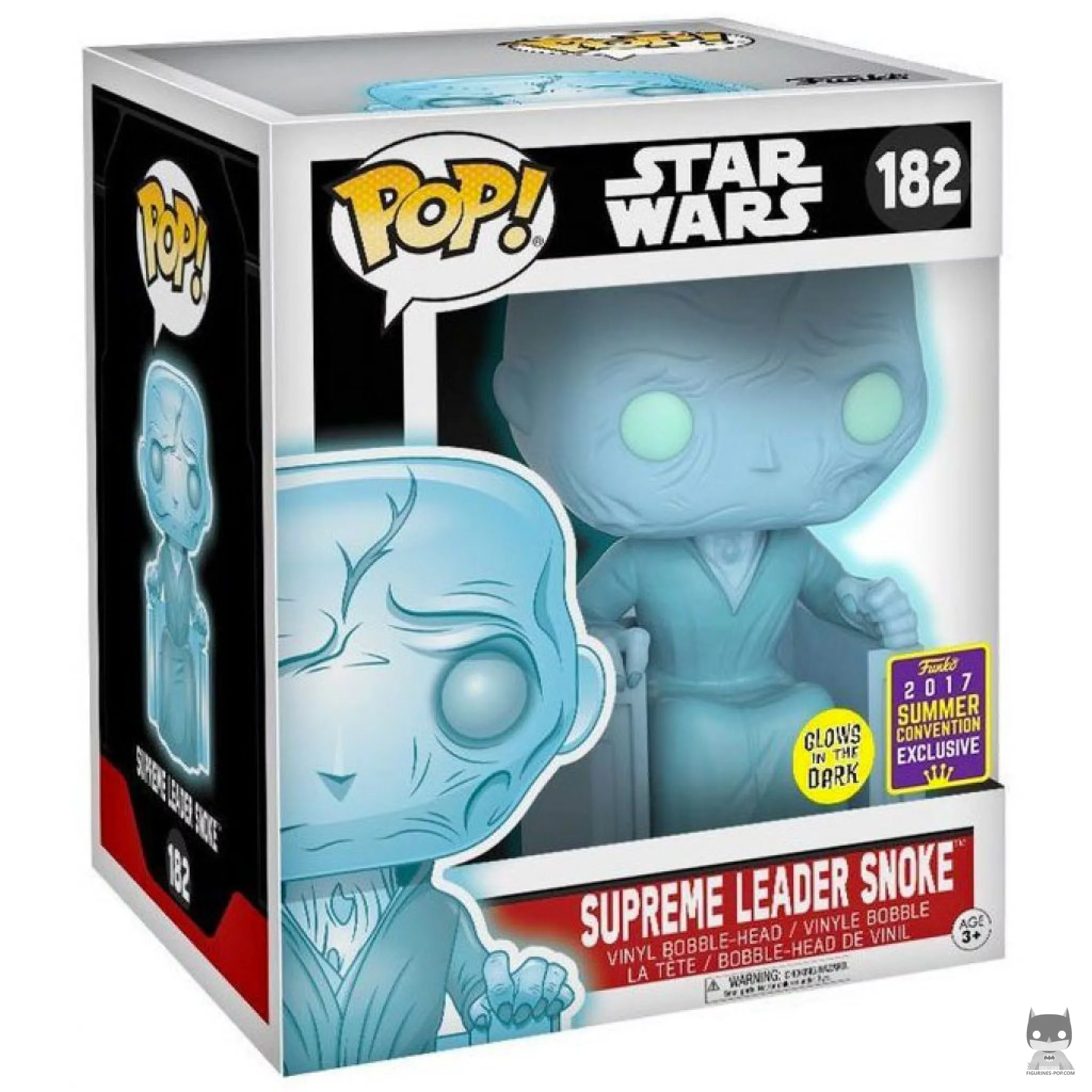Figura Funko Pop! Líder Supremo Snoke holográfico en su caja