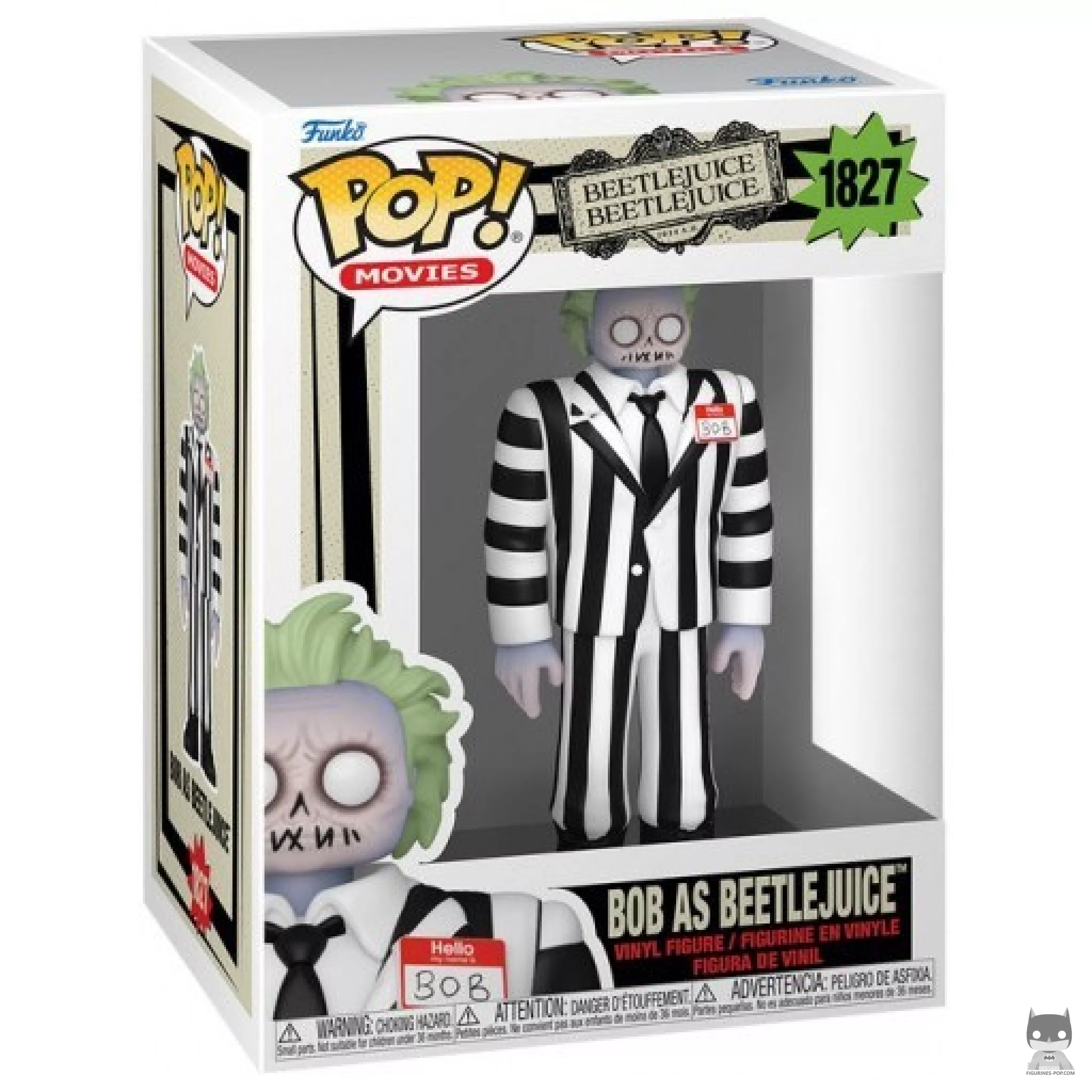 Figura Funko Pop! Bob como Beetlejuice en su caja