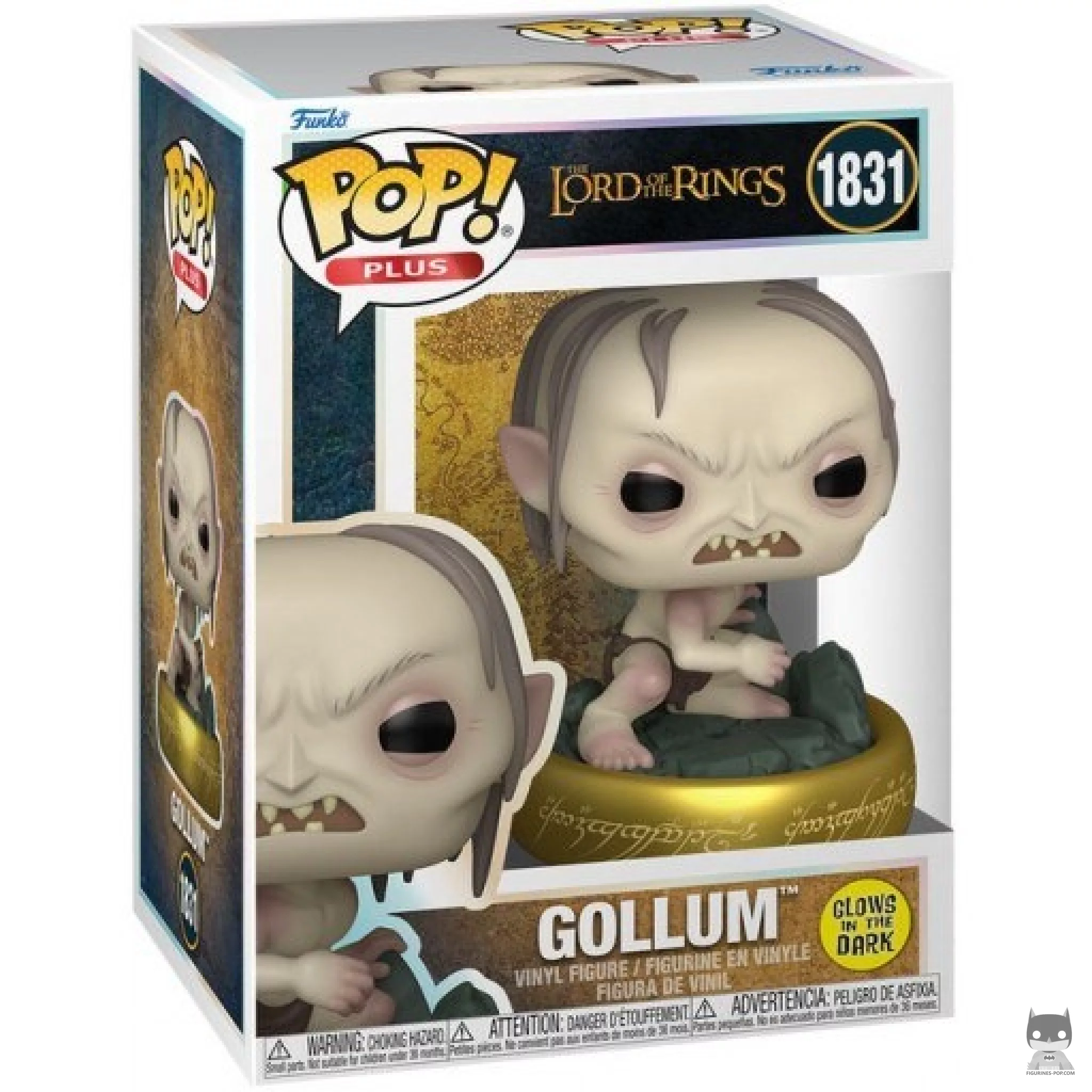 Figura Funko Pop! Gollum (Brilla en la oscuridad) en su caja