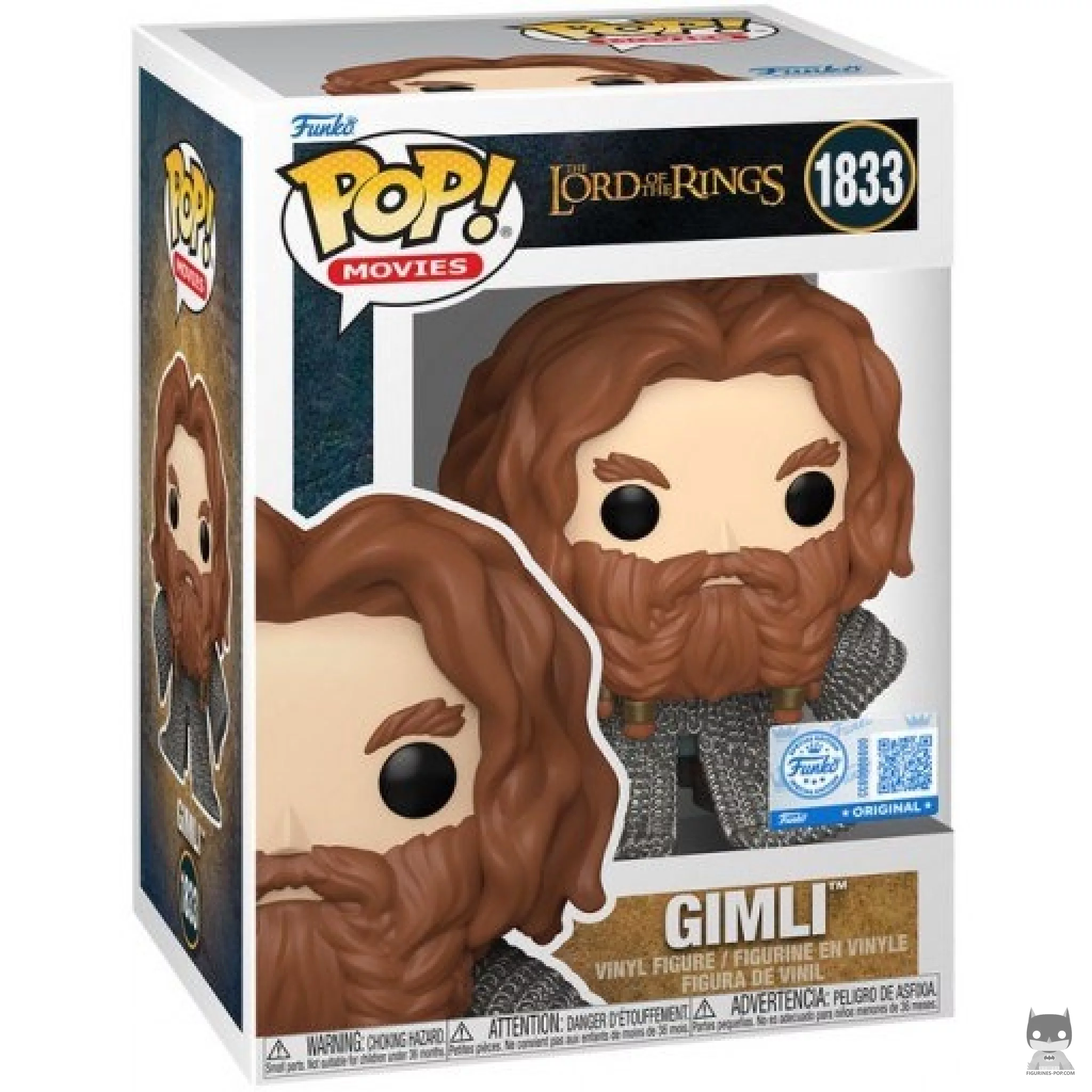 Figura Funko Pop! Gimli en su caja