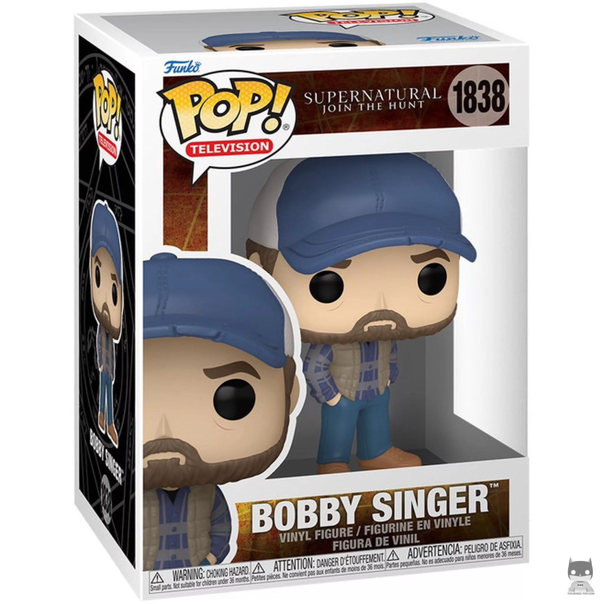 Figura Funko Pop! Bobby Singer en su caja