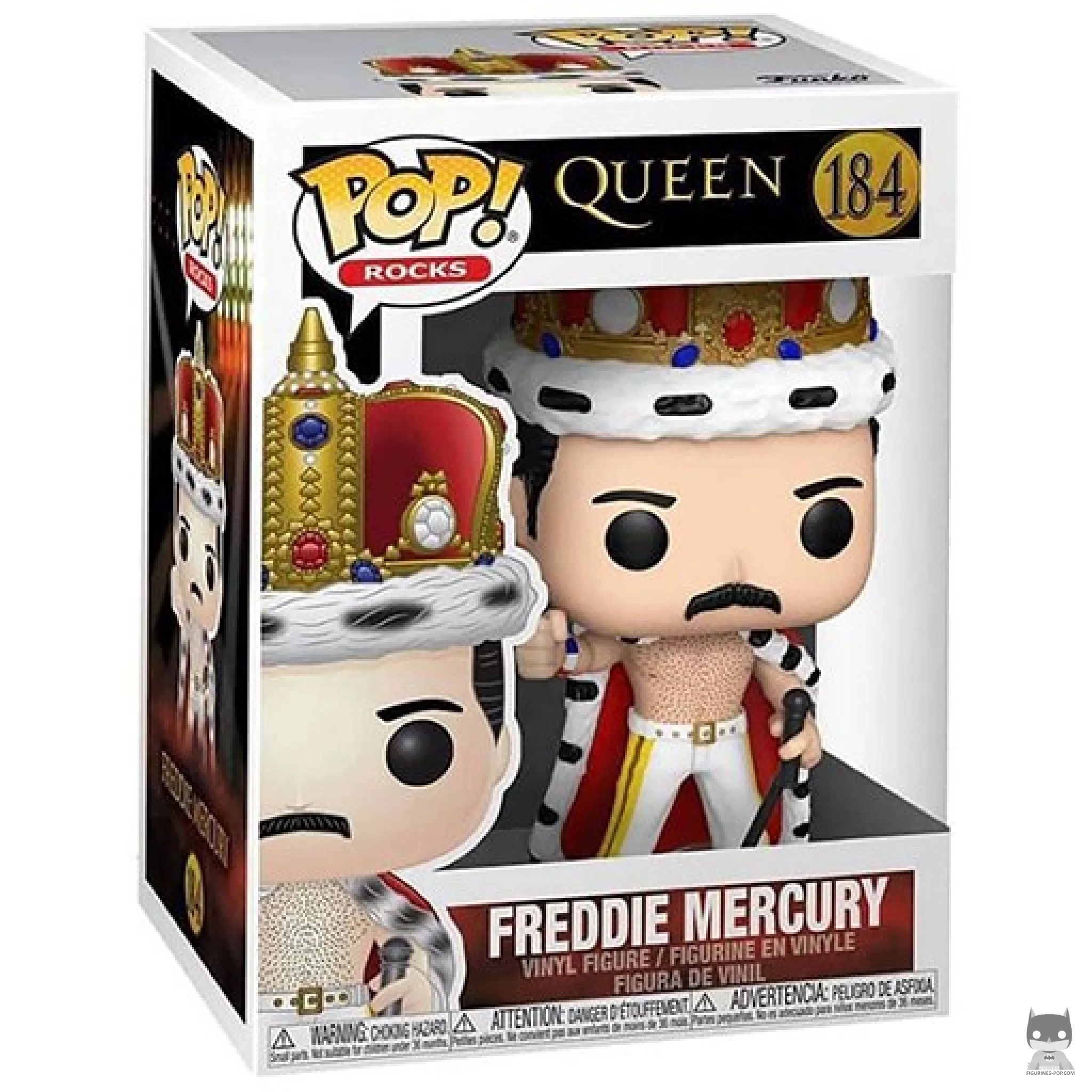 Figura Funko Pop! Freddie Mercury en su caja