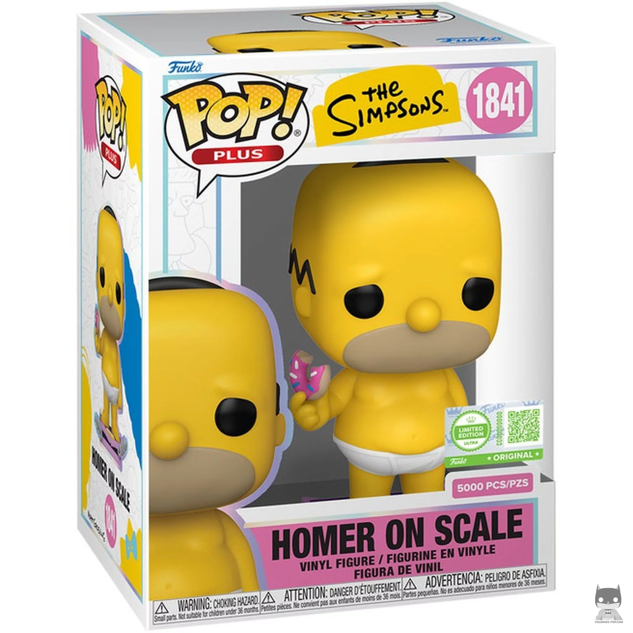 Figura Funko Pop! Homer en la báscula en su caja