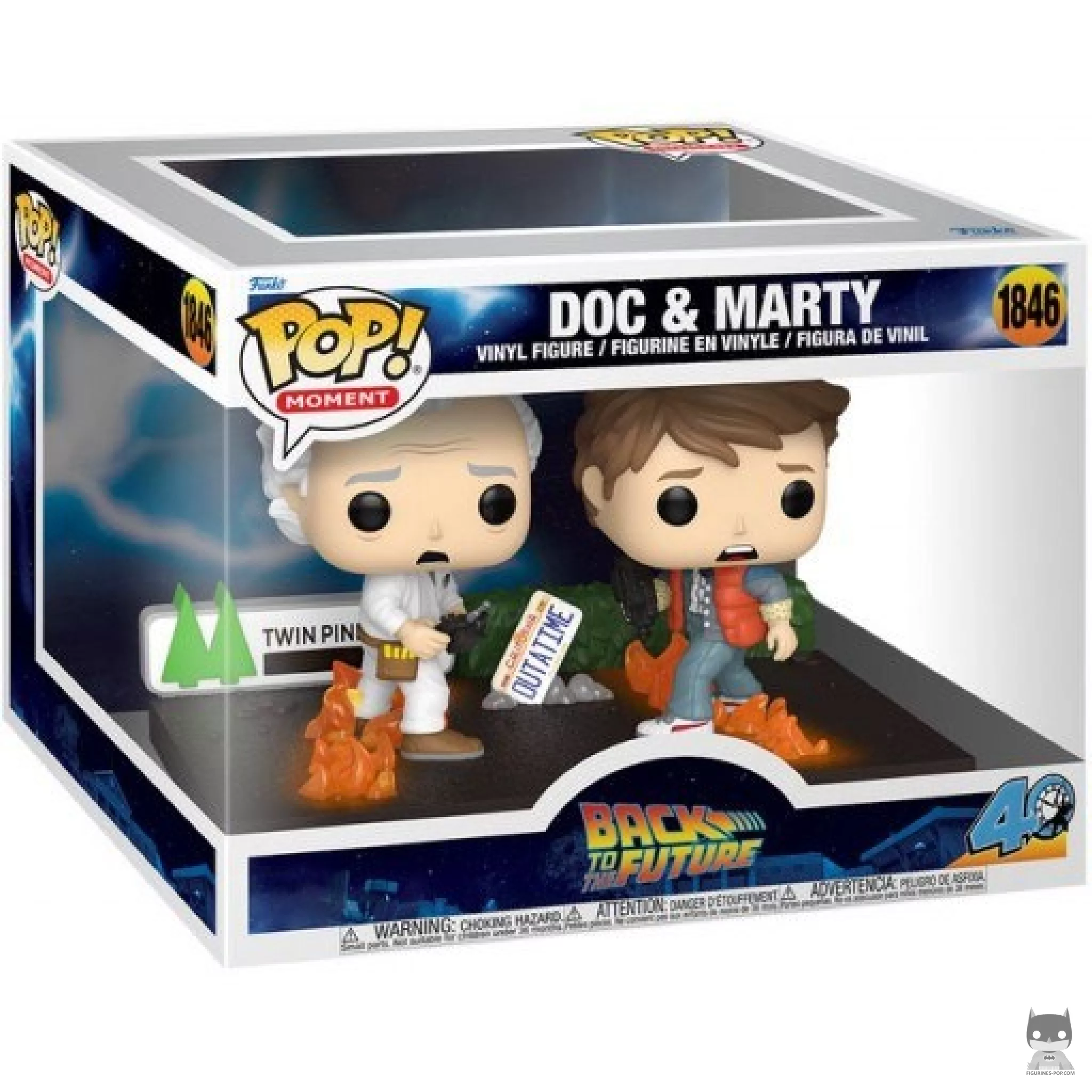 Figura Funko Pop! Doc & Marty en su caja