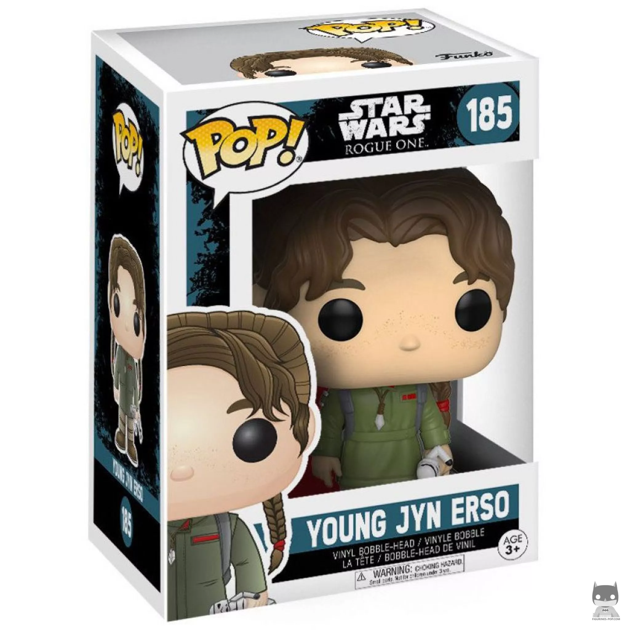 Figura Funko Pop! Jyn Erso joven en su caja