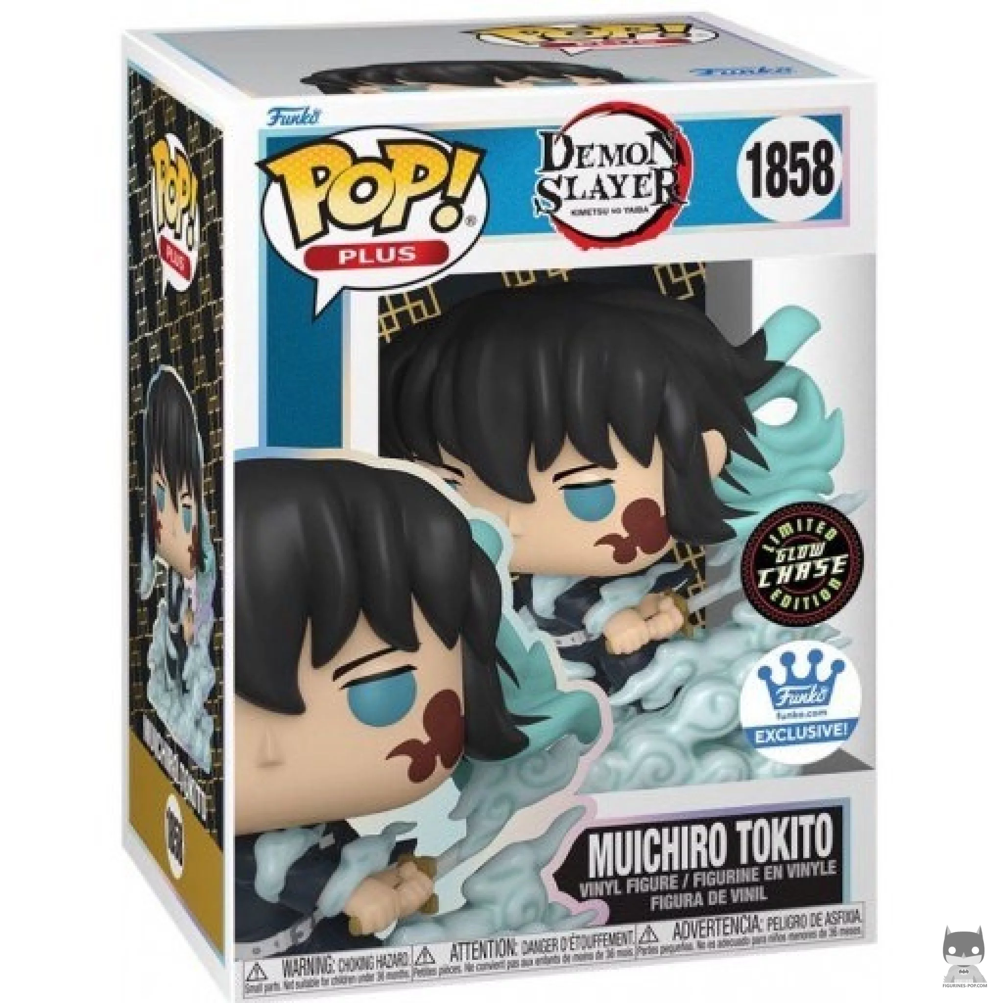 Figura Funko Pop! Muichiro Tokito (Chase & Brilla en la oscuridad) en su caja