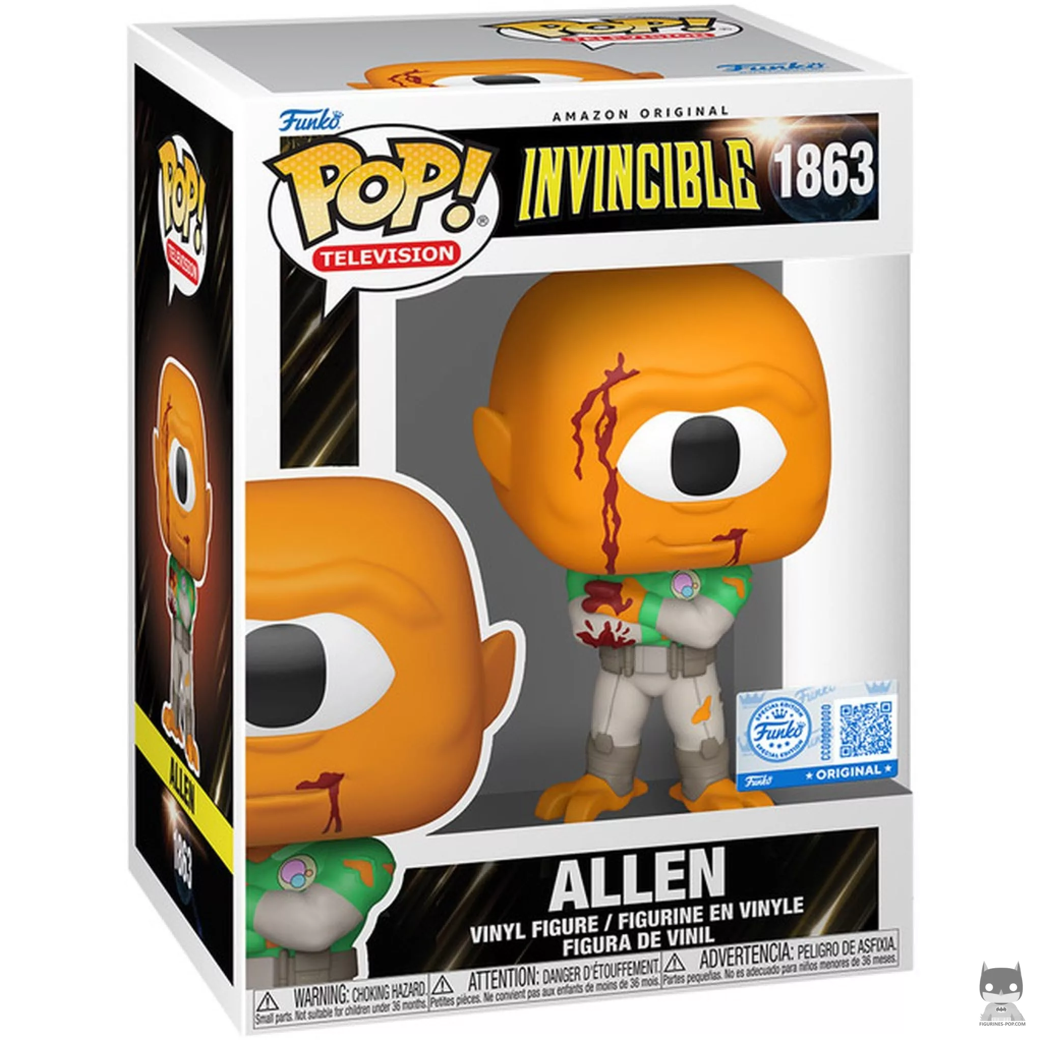 Figura Funko Pop! Allen (Ensangrentado) en su caja