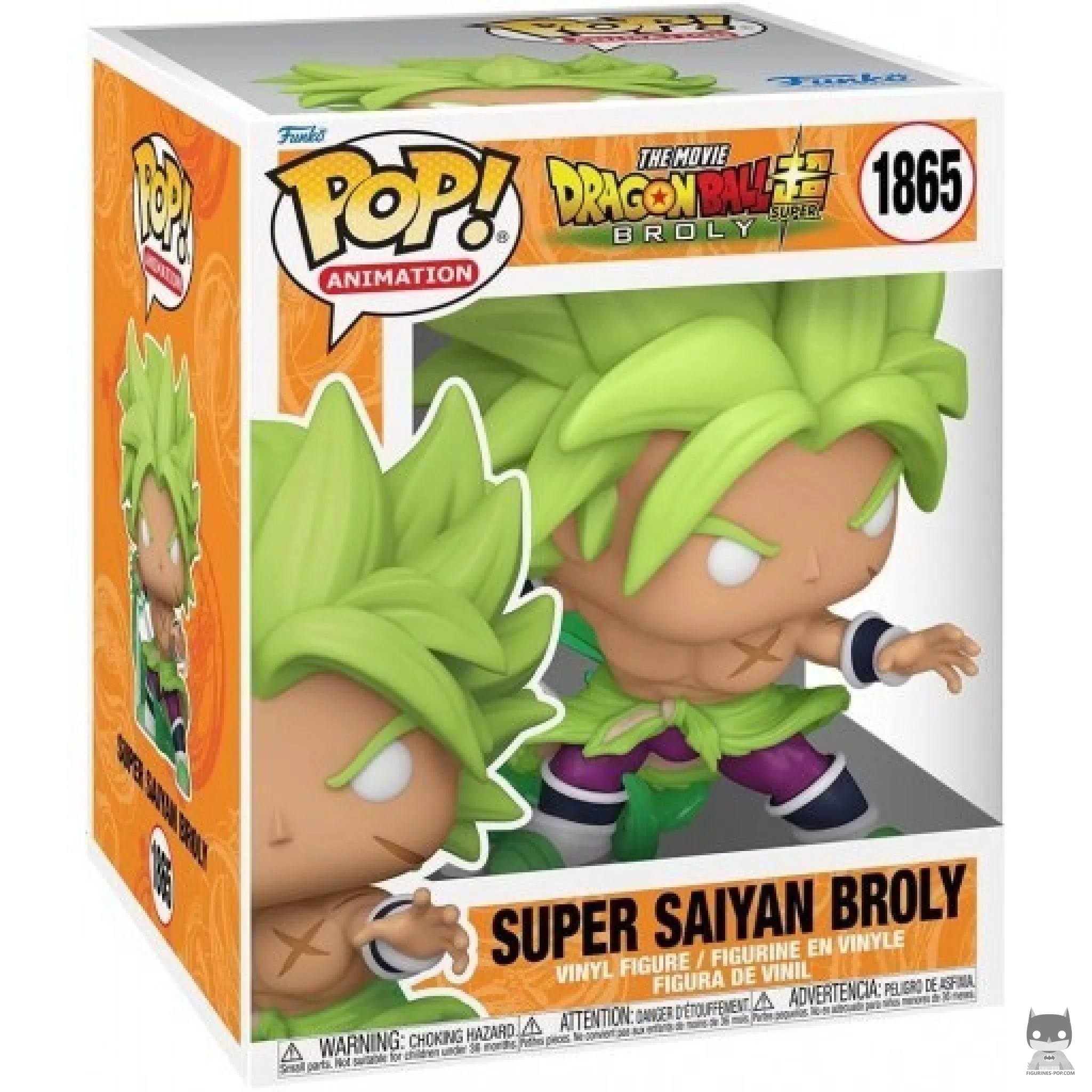 Figura Funko Pop! Broly Super Saiyan (Supersized) en su caja