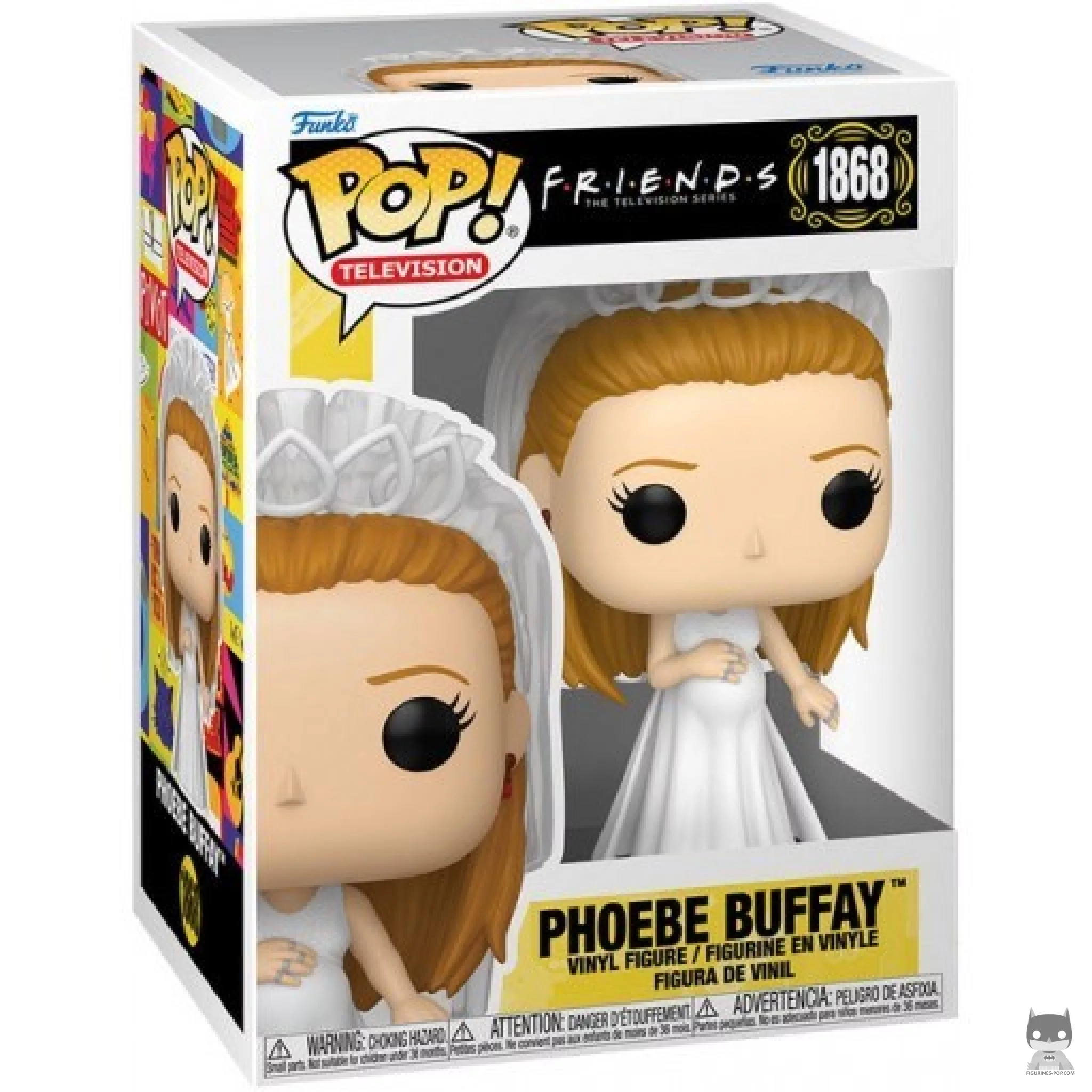 Figura Funko Pop! Phoebe Buffay (Vestido de novia) en su caja