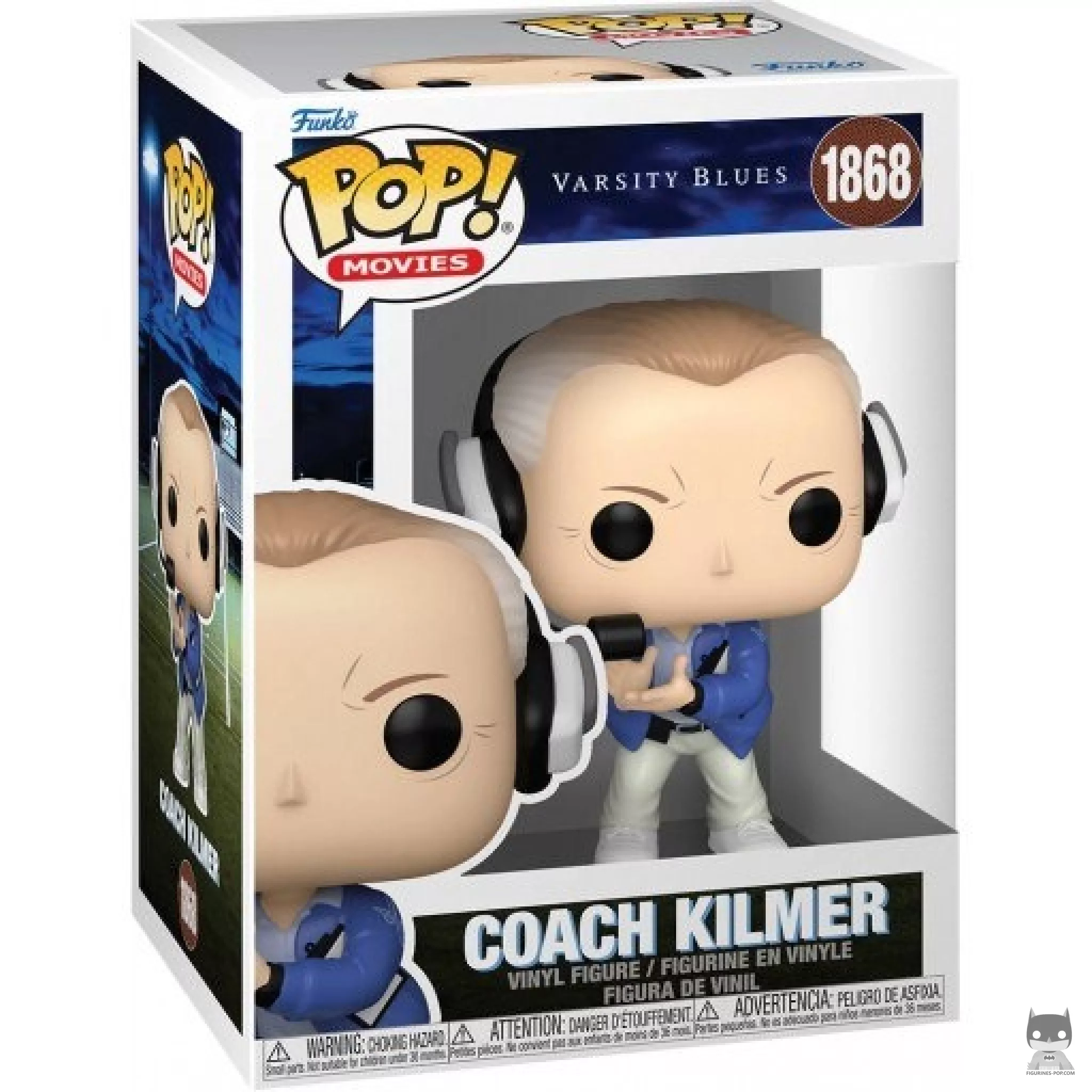 Figura Funko Pop! Coach Kilmer en su caja