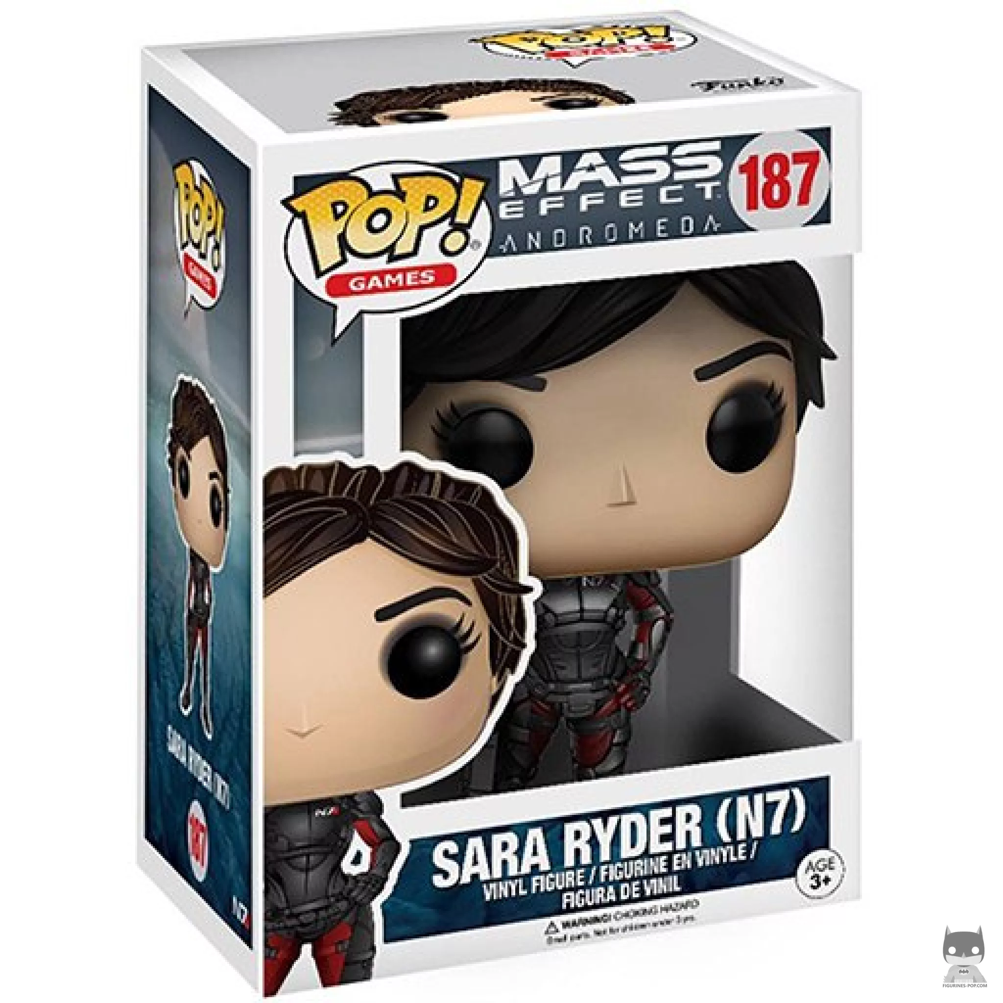 Figura Funko Pop! Sara Ryder (Sin máscara) en su caja