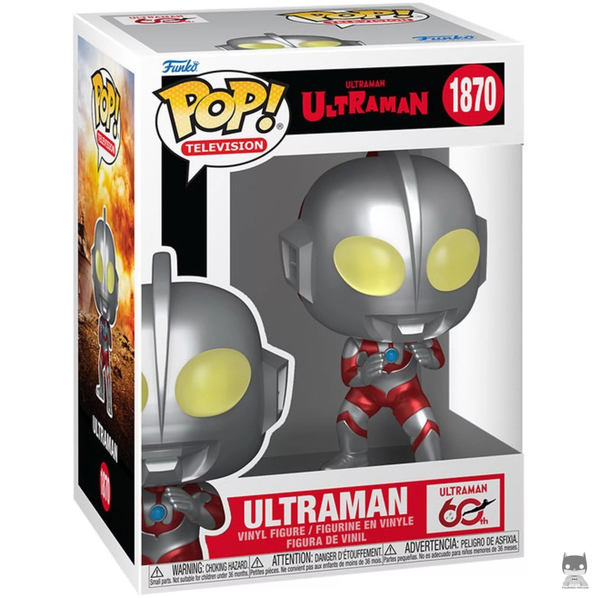 Figura Funko Pop! Ultraman (Metalizado) en su caja