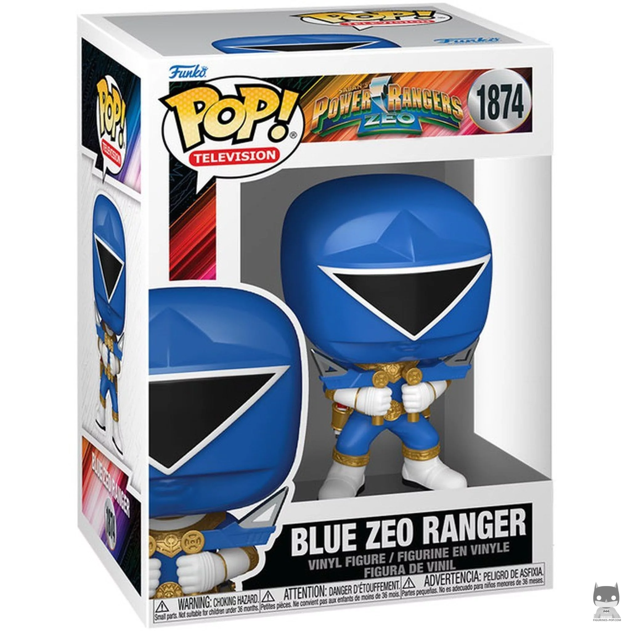 Figura Funko Pop! Ranger Zeo Azul en su caja