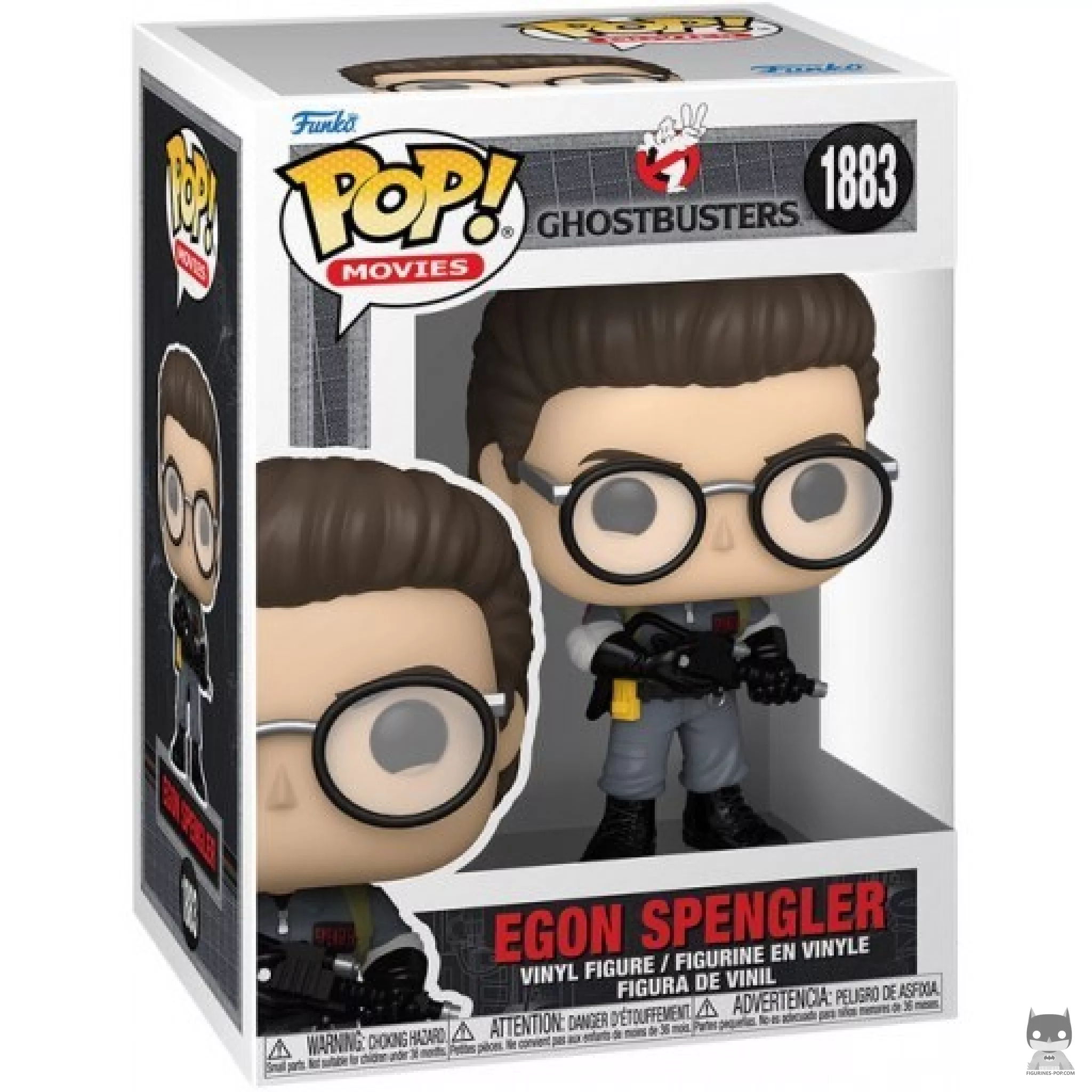 Figura Funko Pop! Egon Spengler en su caja