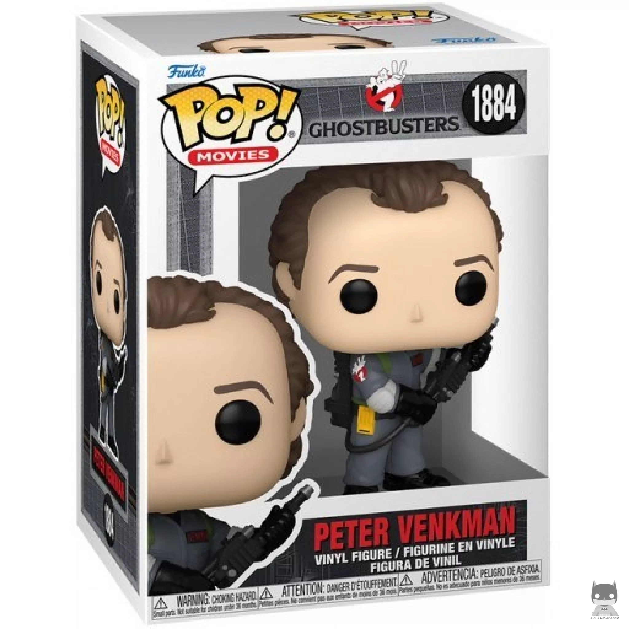 Figura Funko Pop! Peter Venkman en su caja