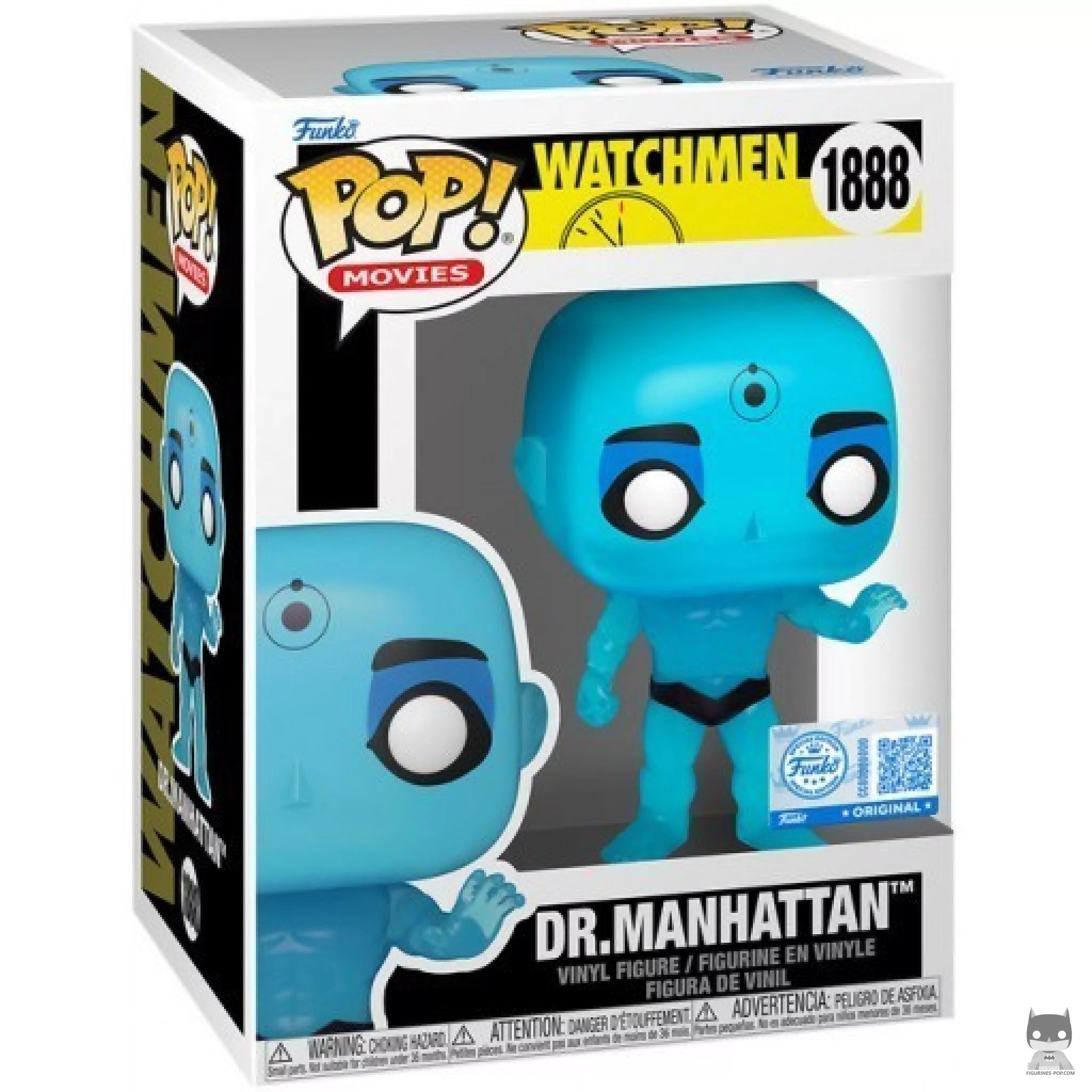 Figura Funko Pop! Dr. Manhattan en su caja